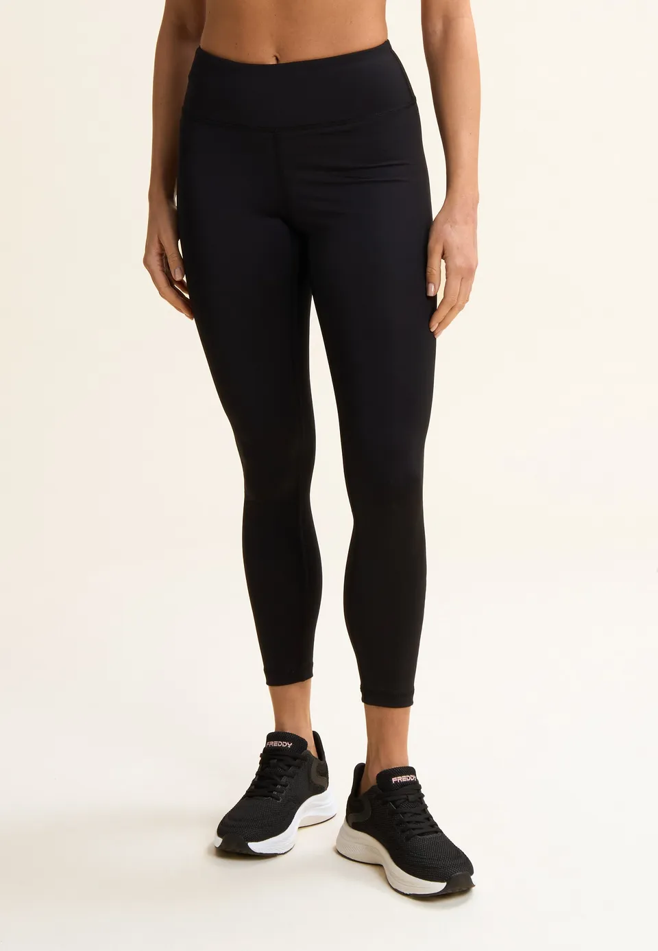 freddy-leggings-donna-7-8-vita-alta-in-tessuto-d-i-w-o-con-logo-glitter image 1
