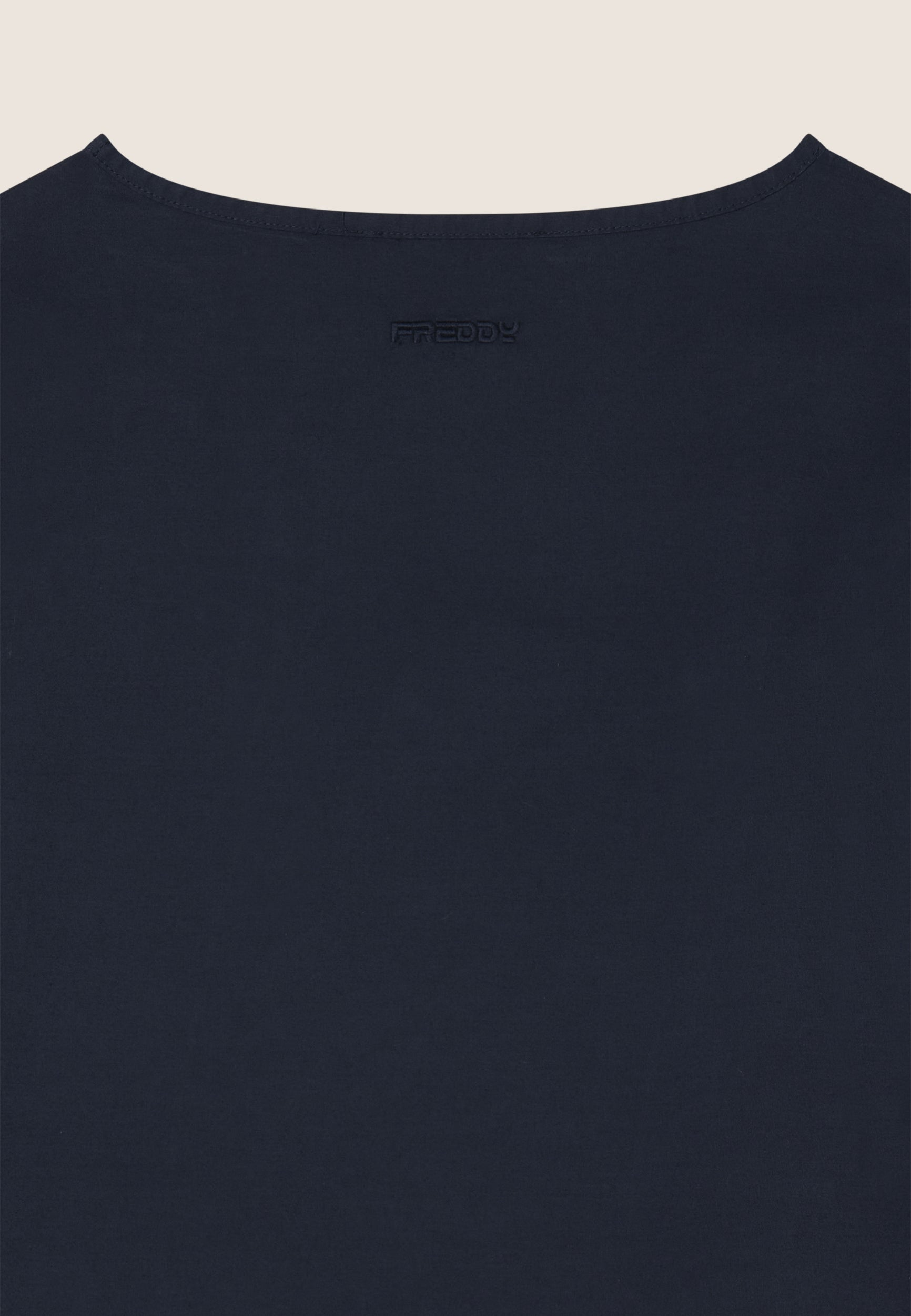 freddy-t-shirt-regular-in-cotone-con-ricami-sangallo image 7