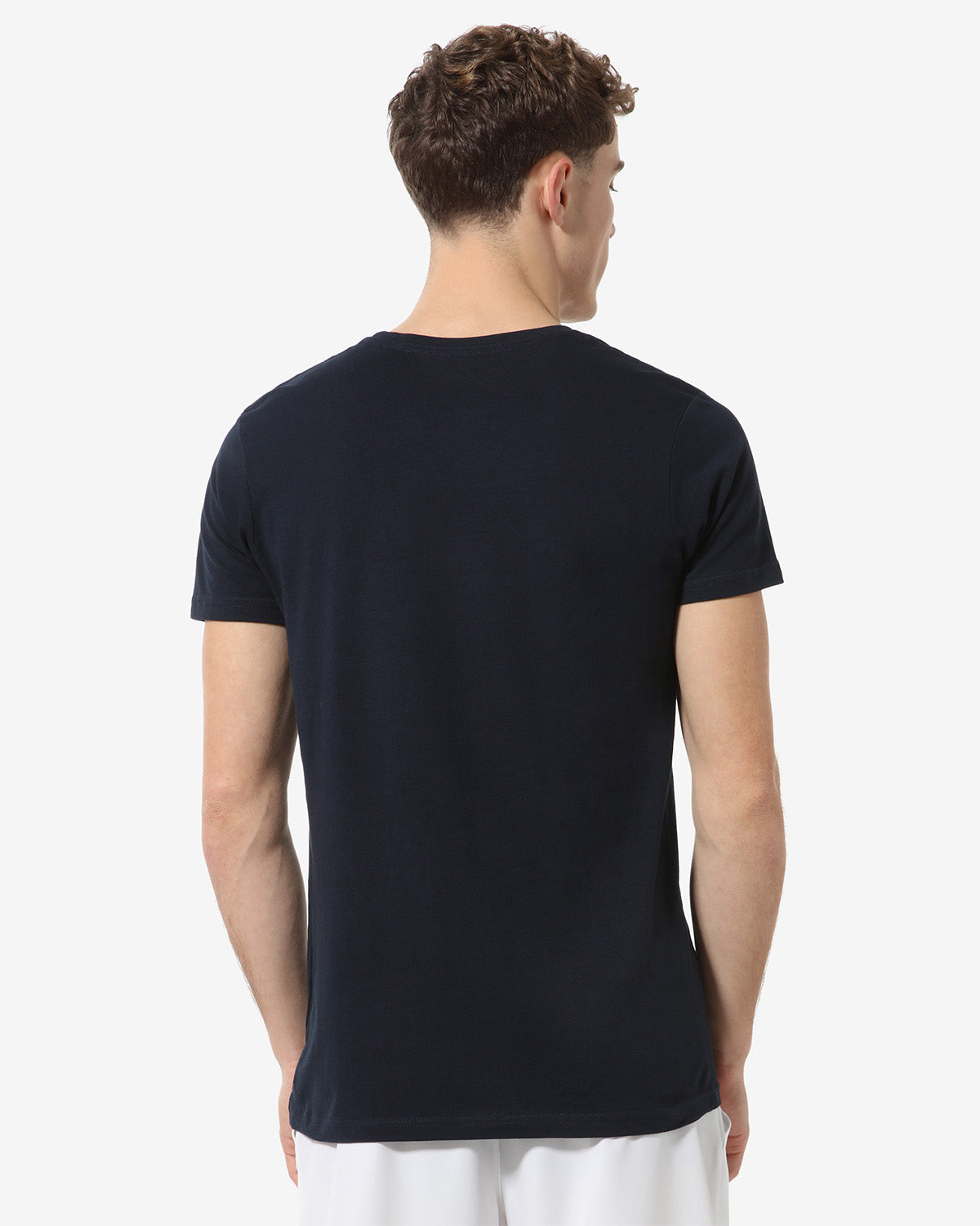 australian-court-t-shirt-tennis-con-stampa-petto-blu-navy image 3