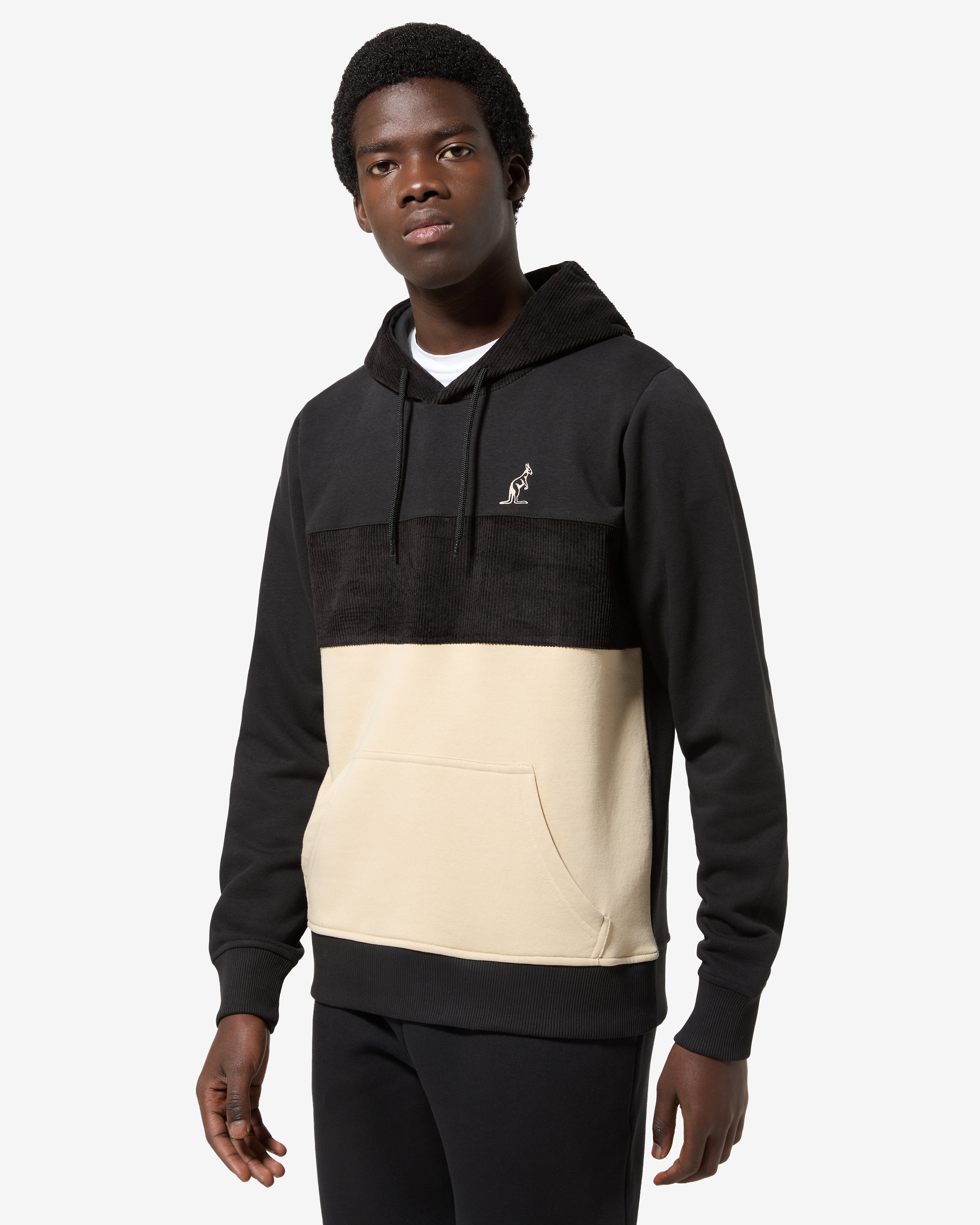 australian-style-hoodie-felpa-nera-corduroy image 1