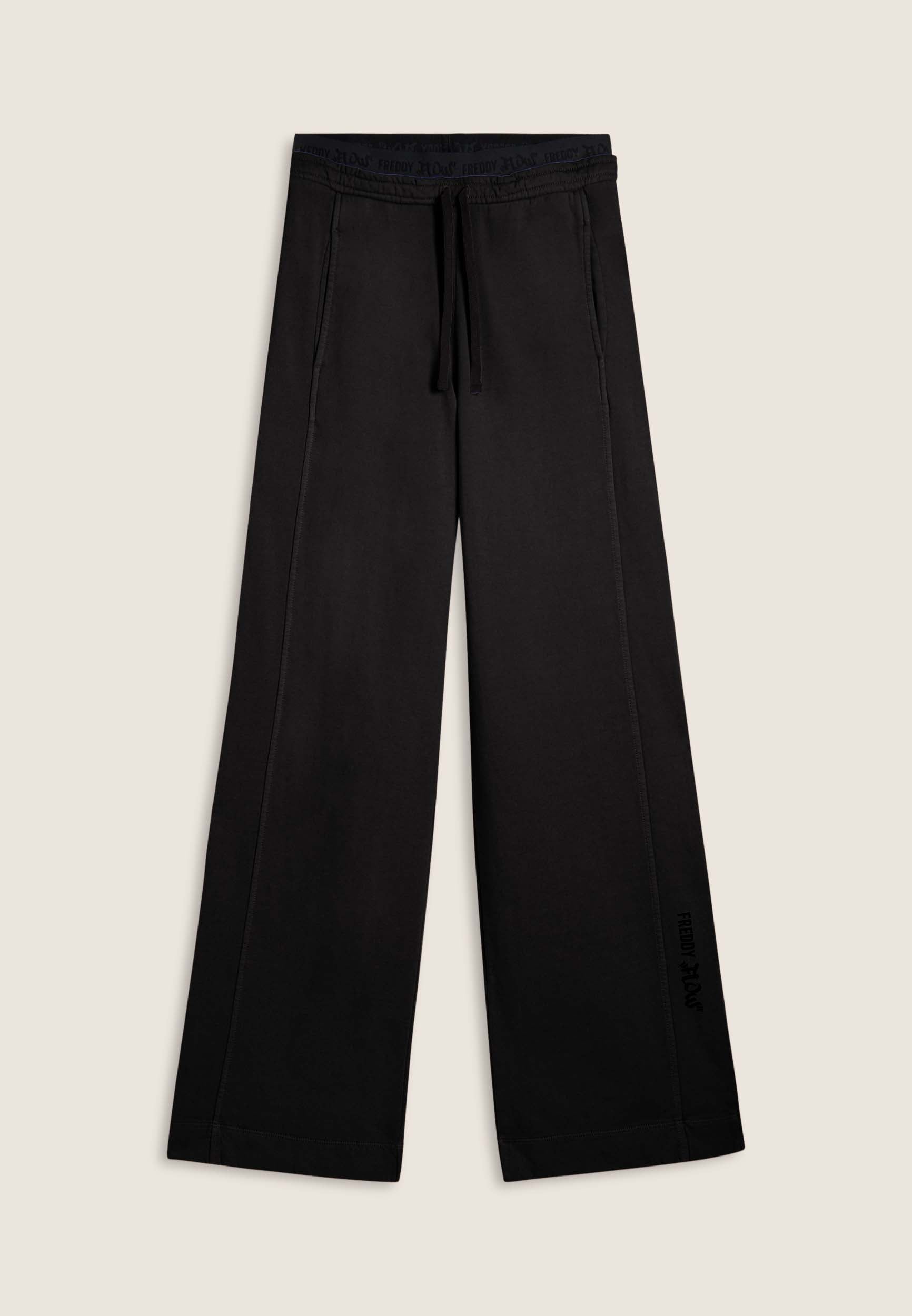 freddy-pantaloni-wide-leg-in-felpa-con-stampa-flow image 8