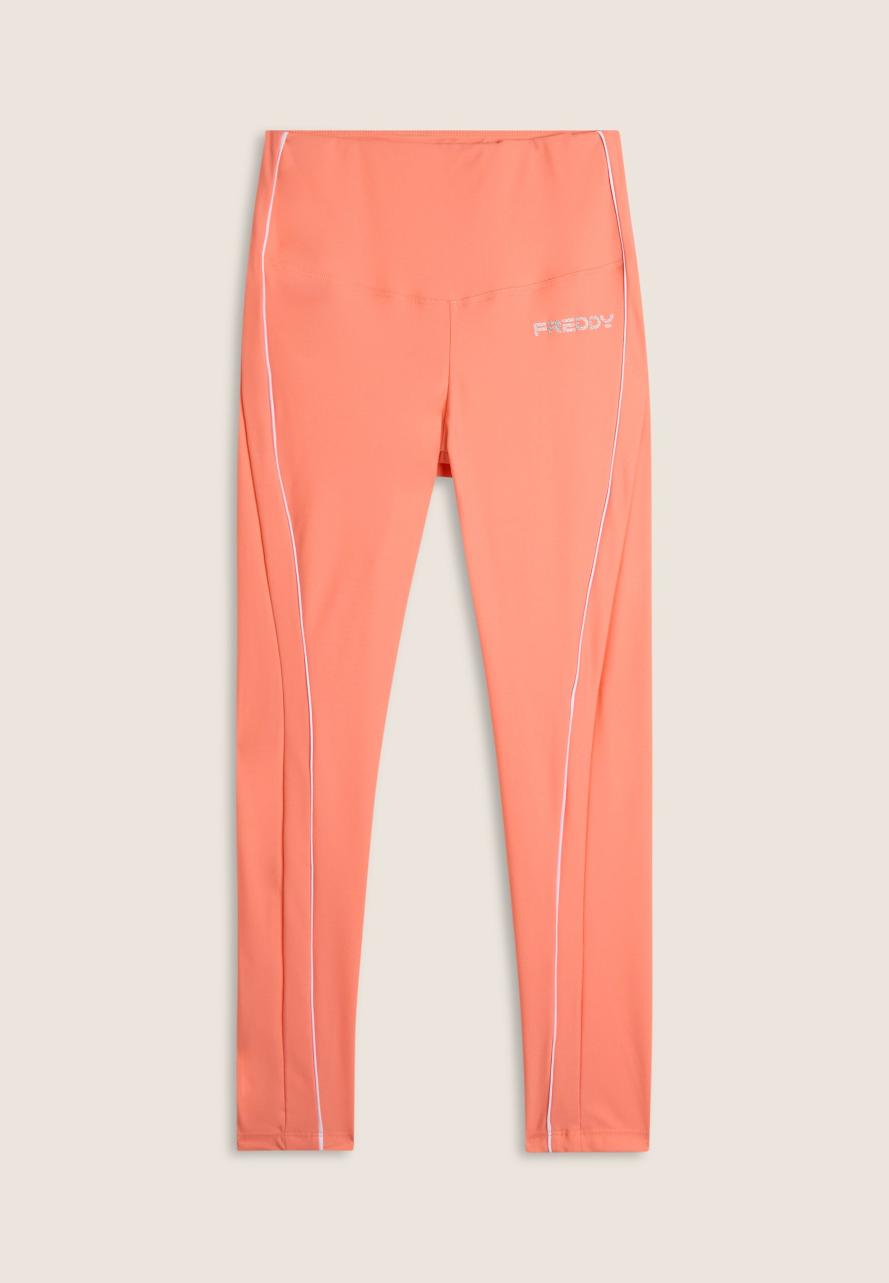 freddy-leggings-7-8-vita-alta-tecnico-lucido-con-bordature-a-contrasto image 8