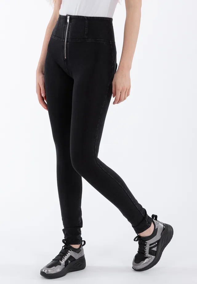 freddy-pantalone-wr-up-skinny-vita-alta-regular-in-denim-elasticizzato-donna image 1