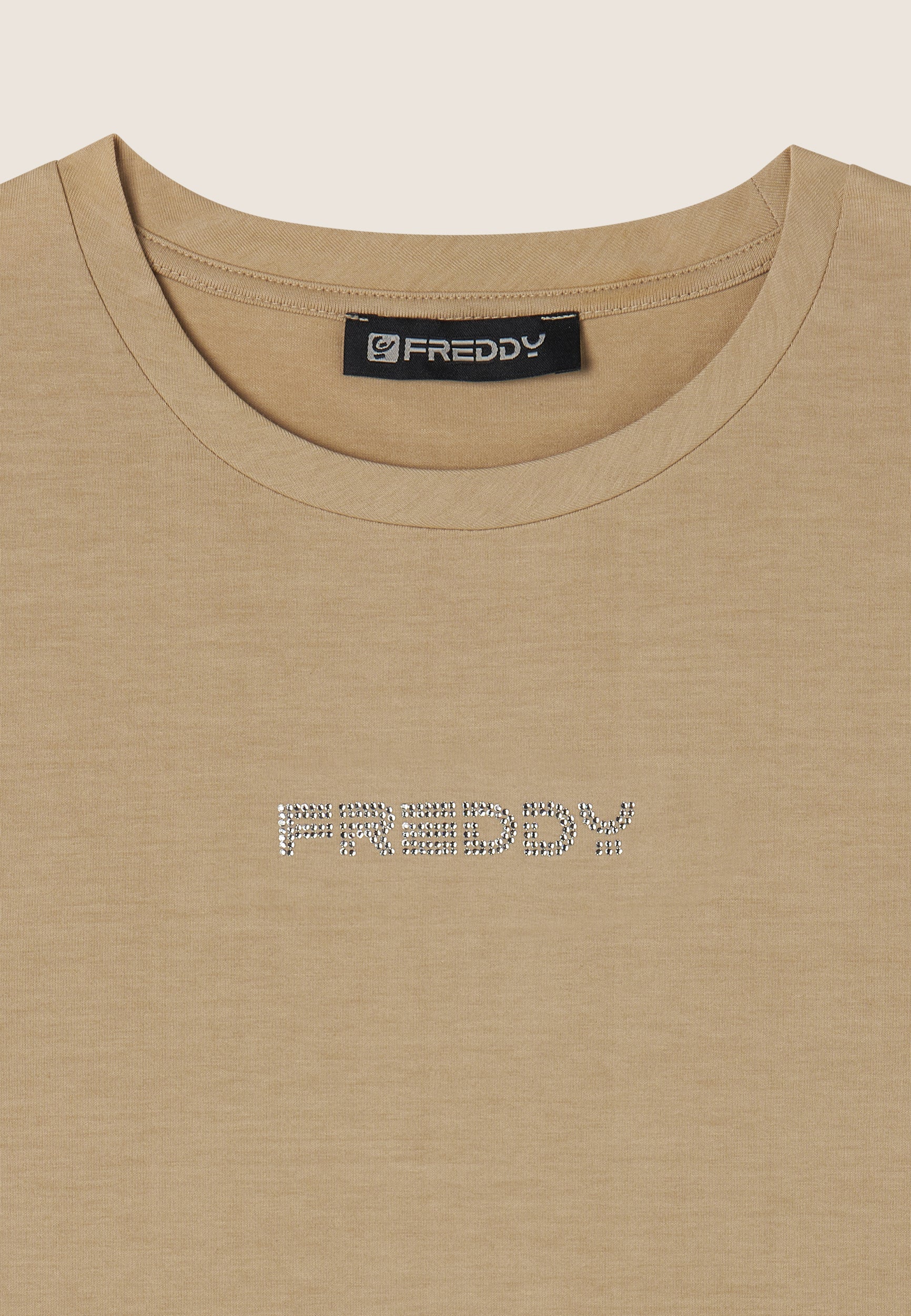 freddy-wr-up-body-senza-maniche-slim-jersey-con-logo-strass image 8