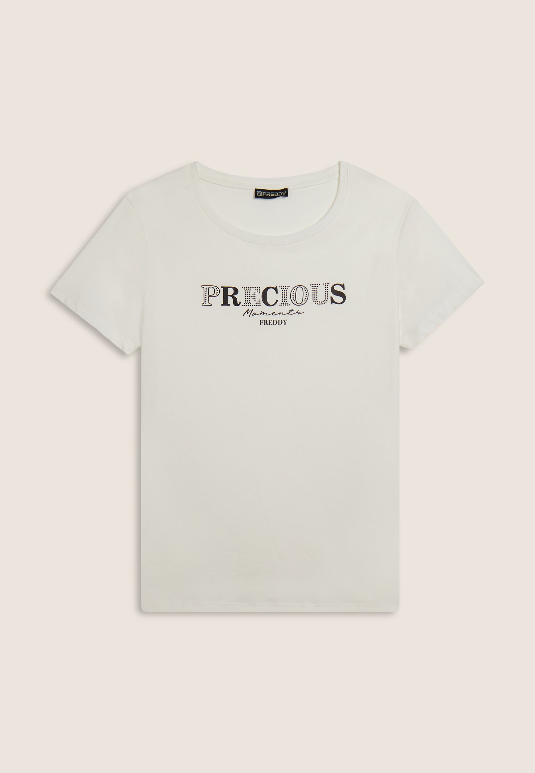 freddy-t-shirt-precious-moments-in-strass-cotone-supima-donna image 5