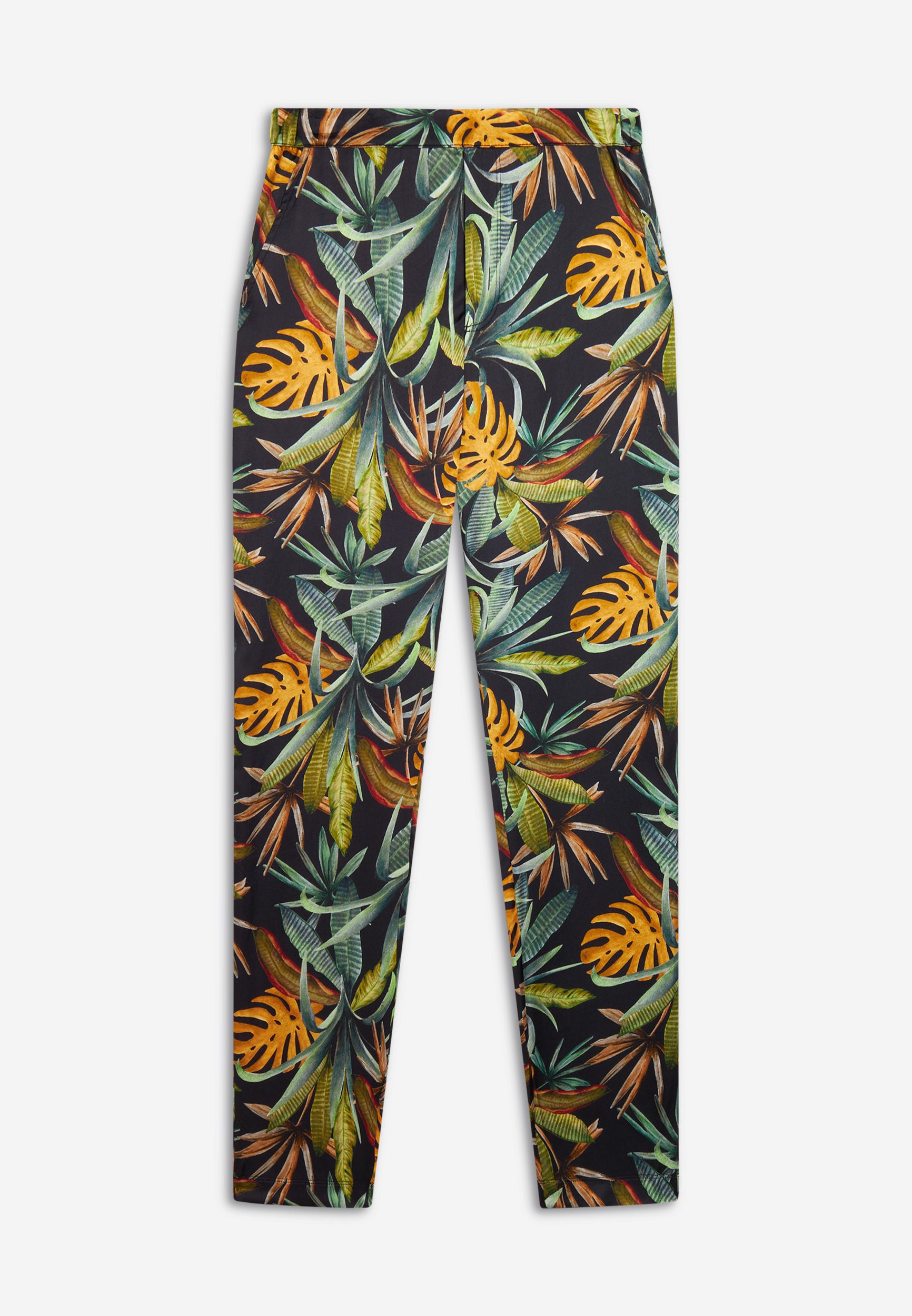 freddy-pantaloni-donna-in-satin-di-viscosa-fantasia-tropical image 8