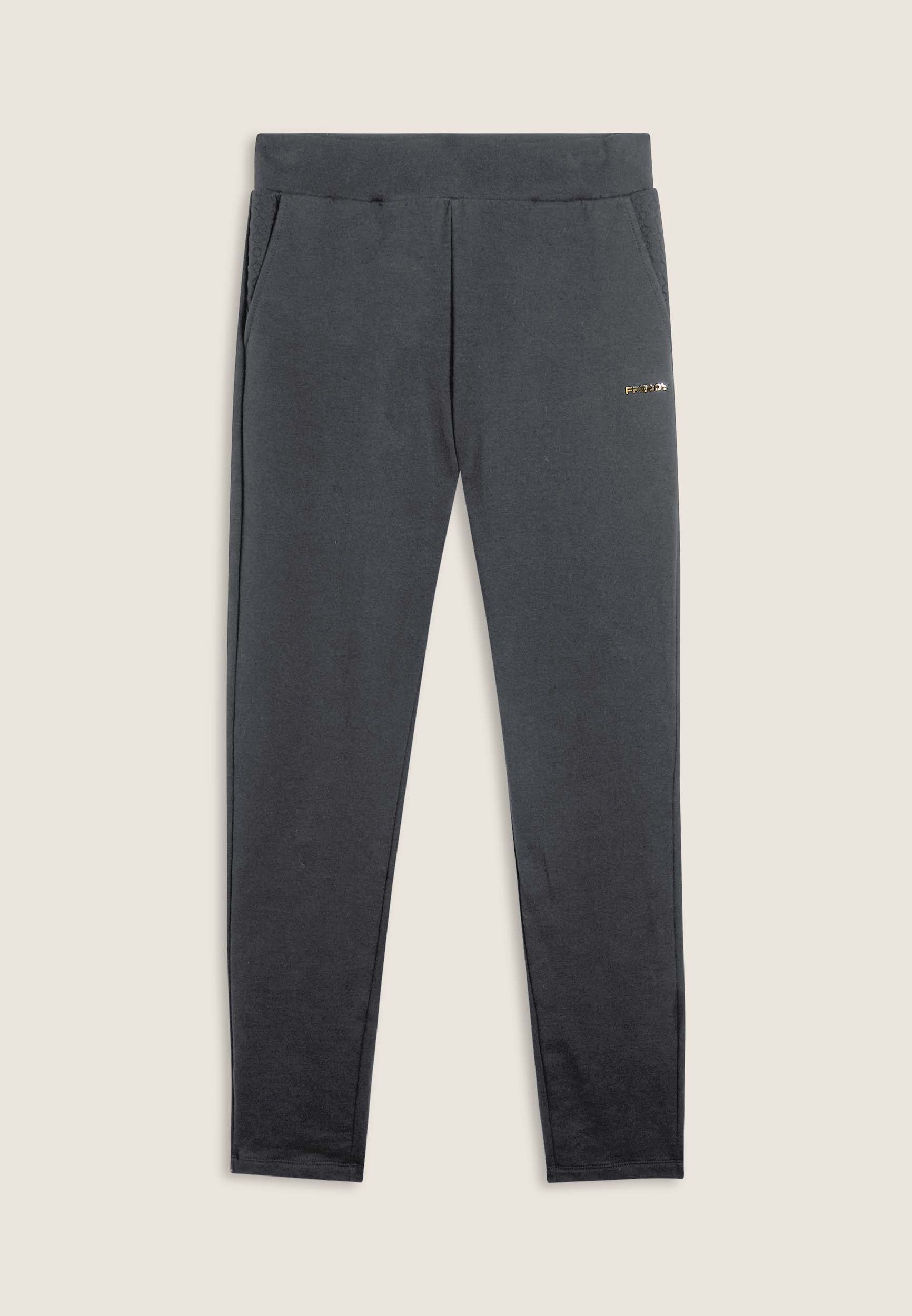 freddy-pantaloni-regular-felpa-garzata-con-trecce image 8