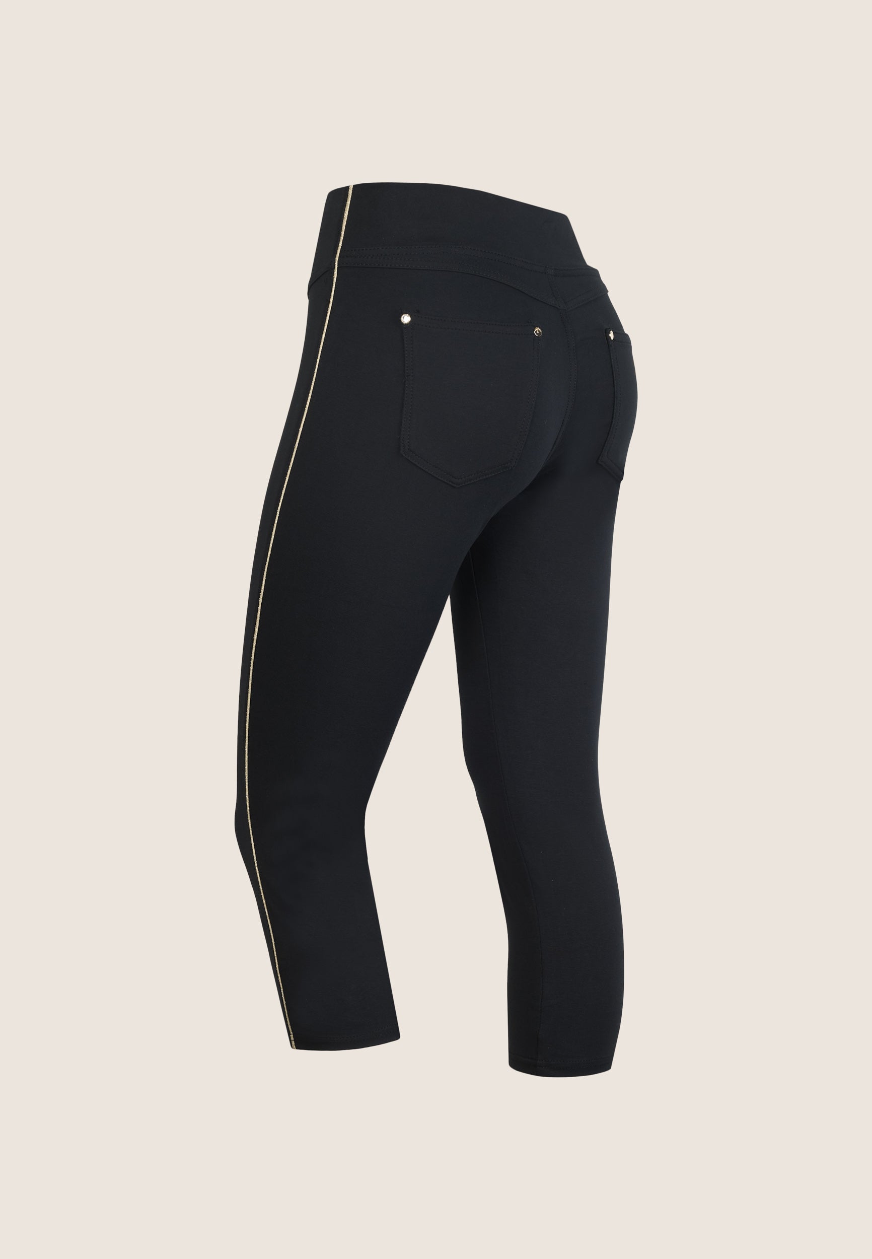 freddy-pantaloni-capri-skinny-vita-alta-in-cotone-organico image 2
