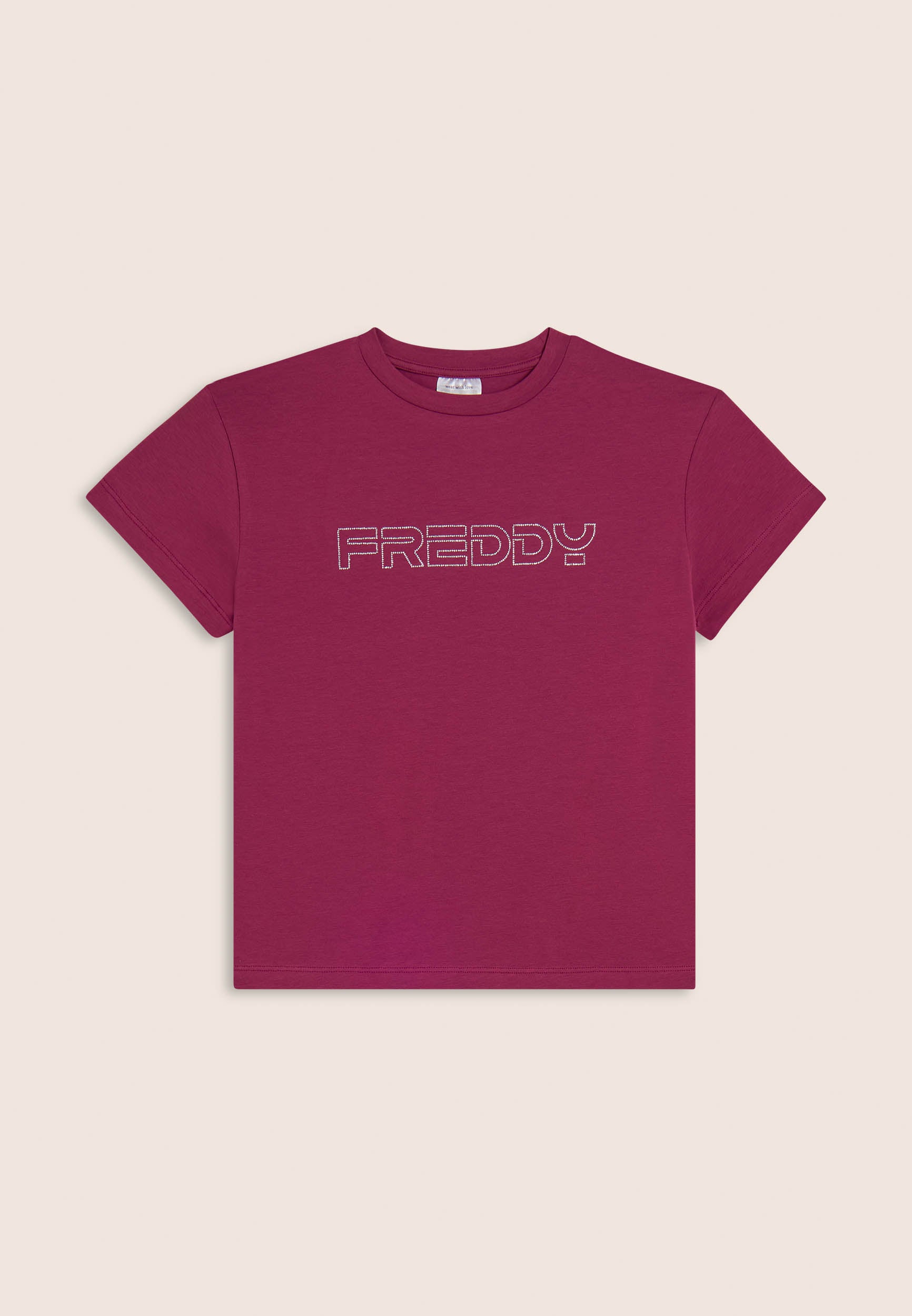 freddy-t-shirt-bambina-regular-con-logo-freddy-in-strass image 7