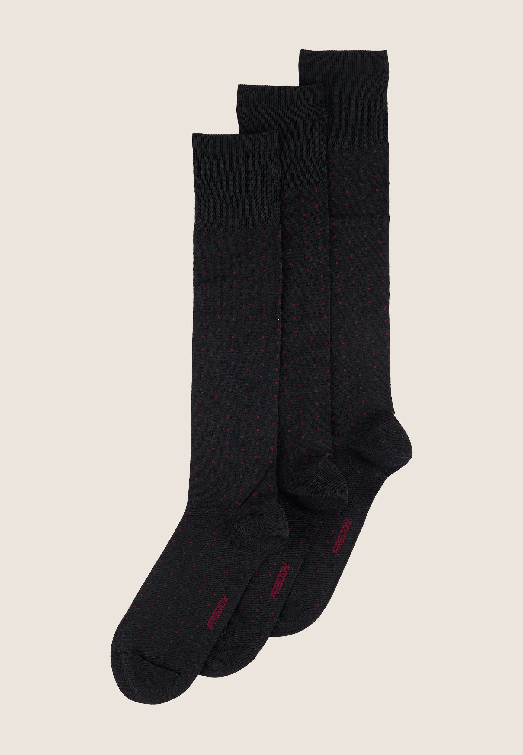 freddy-pack-3-calzini-lunghi-cotone-elasticizzato-sotto-ginocchio image 1