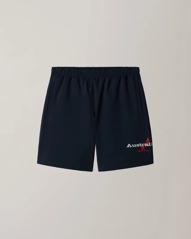 australian-rodeo-short-pantaloncino-in-felpa-blu-navy image 1
