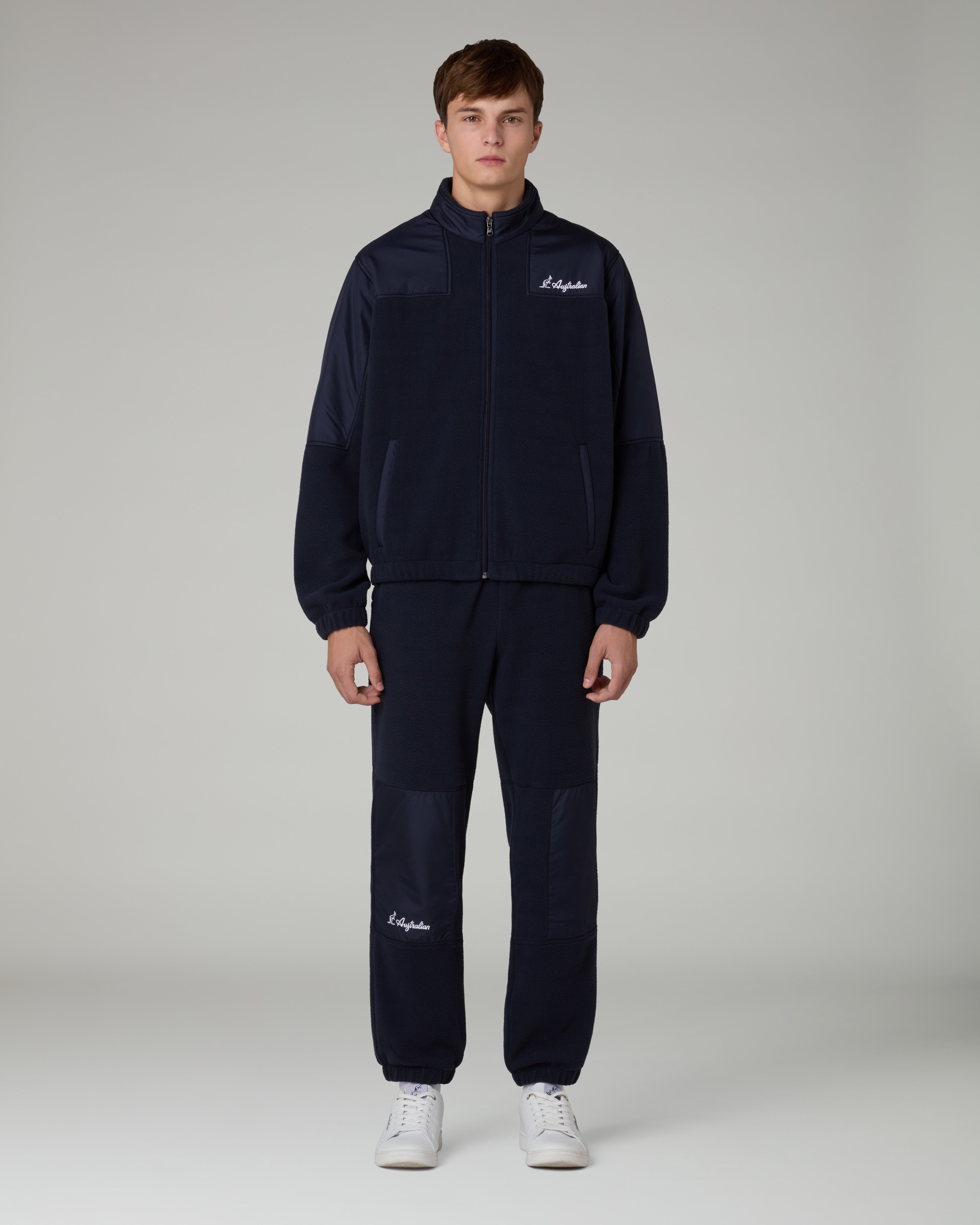 australian-color-block-track-pant-pantalone-tuta-in-pile-eclipse-blue-made-in-it image 2