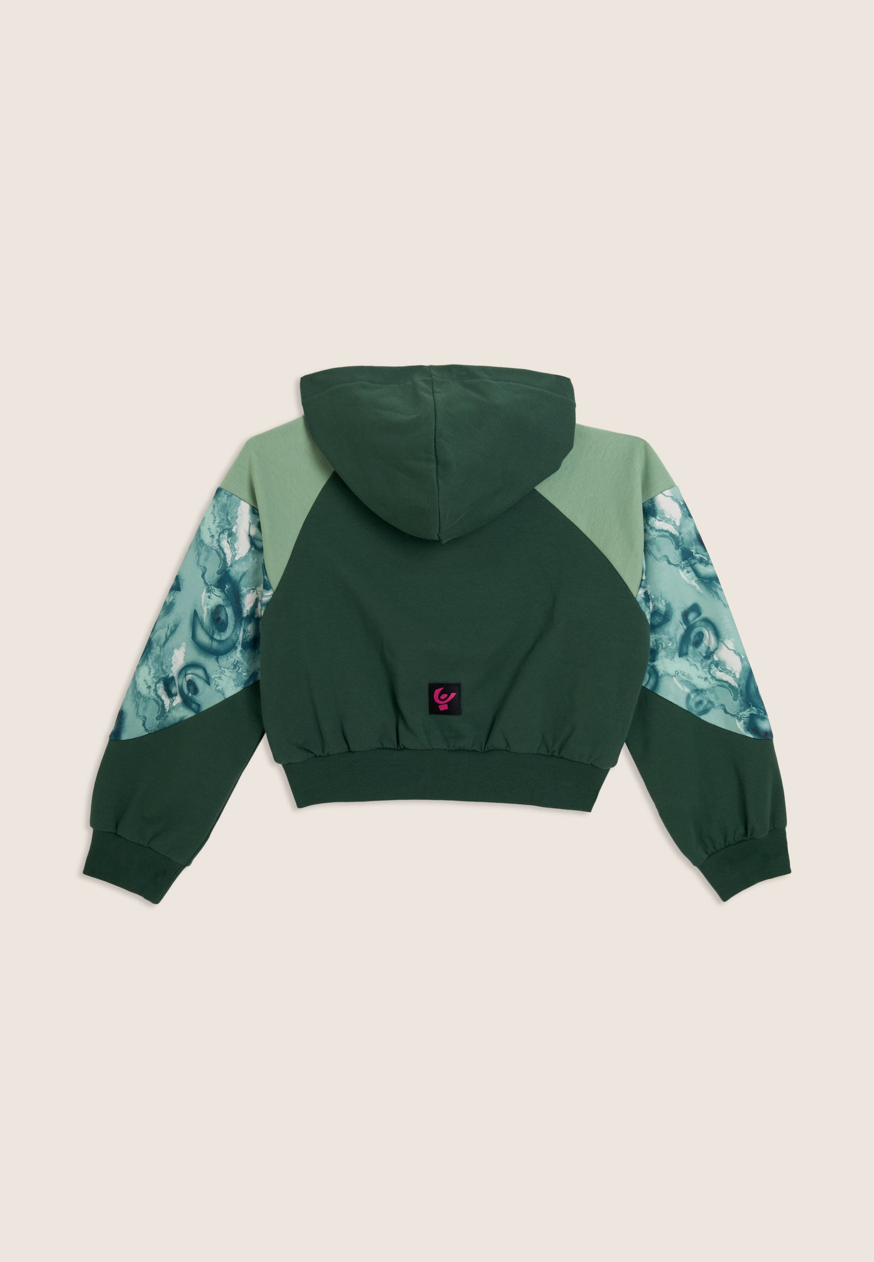freddy-felpa-junior-full-zip-cropped-color-block-con-cappuccio image 5