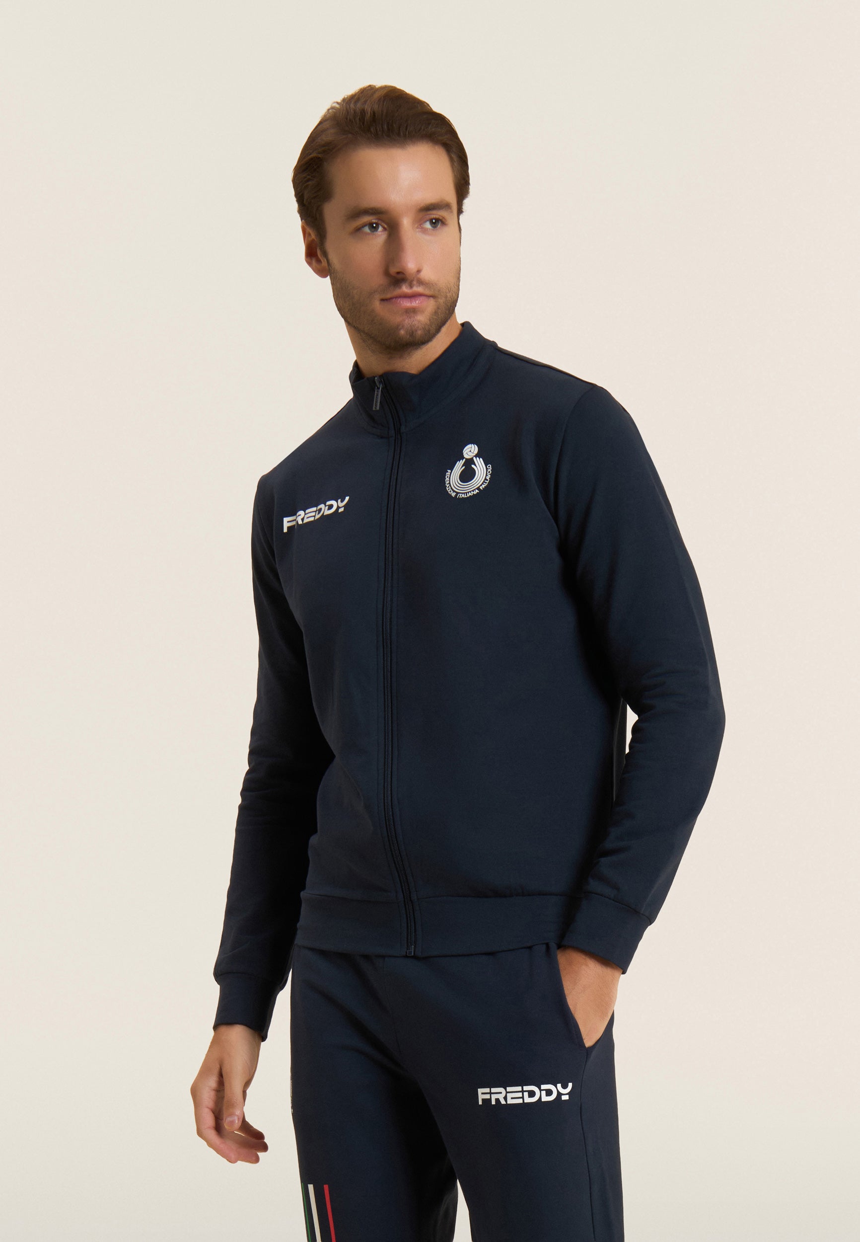 freddy-felpa-uomo-fipav-full-zip-cotone-bielastico-arbitri image 1