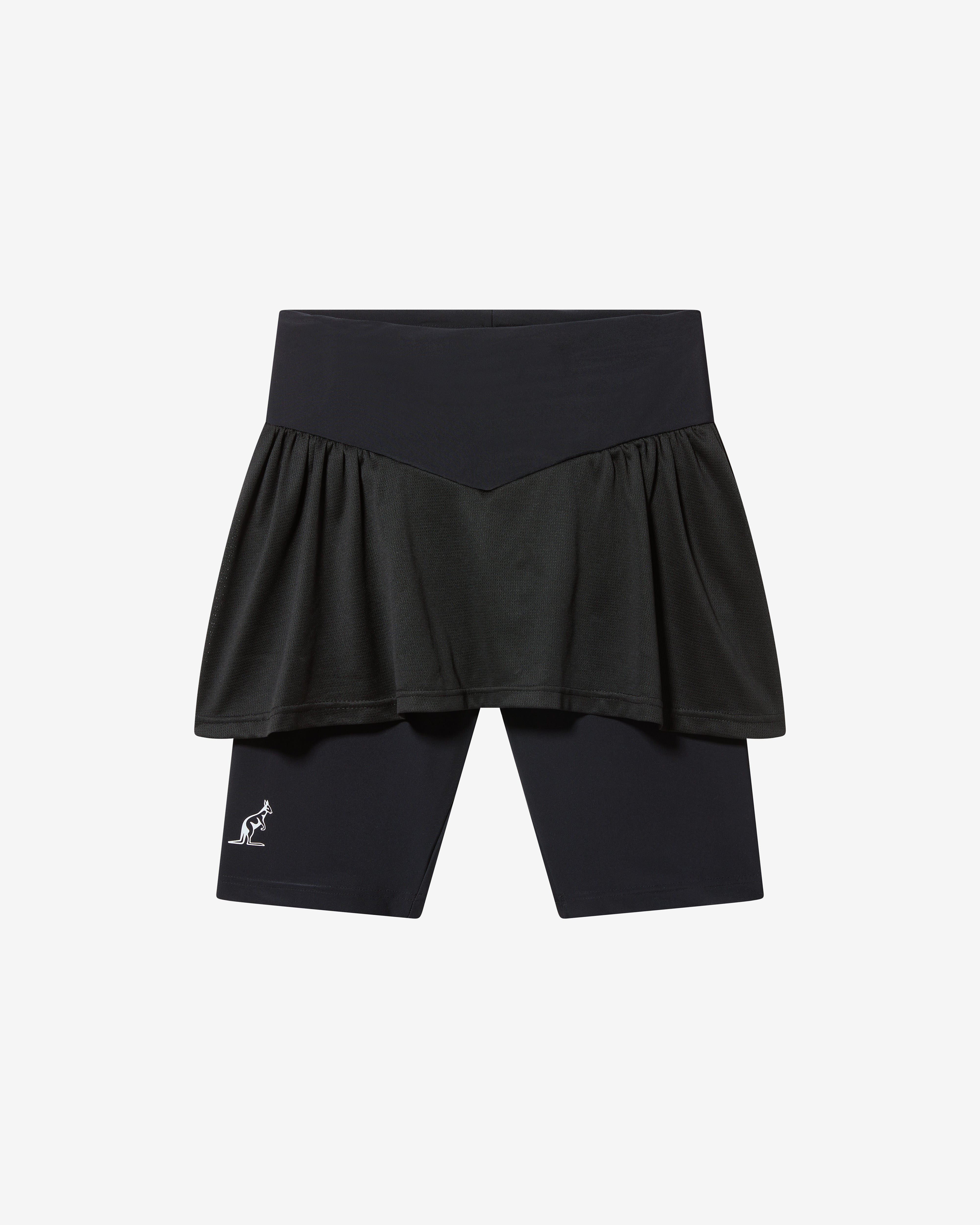 australian-compressive-cut-short-short-tennis-nero-effetto-shape-con-gonnellino image 6