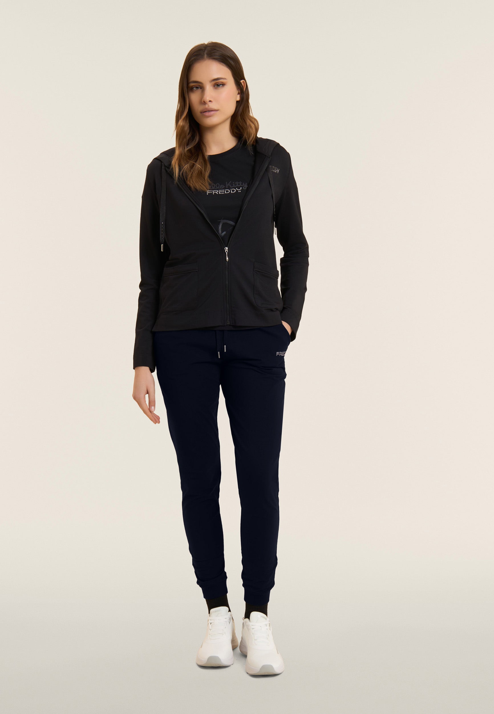 freddy-pantaloni-sportivi-con-polsini-e-vita-in-costina image 2