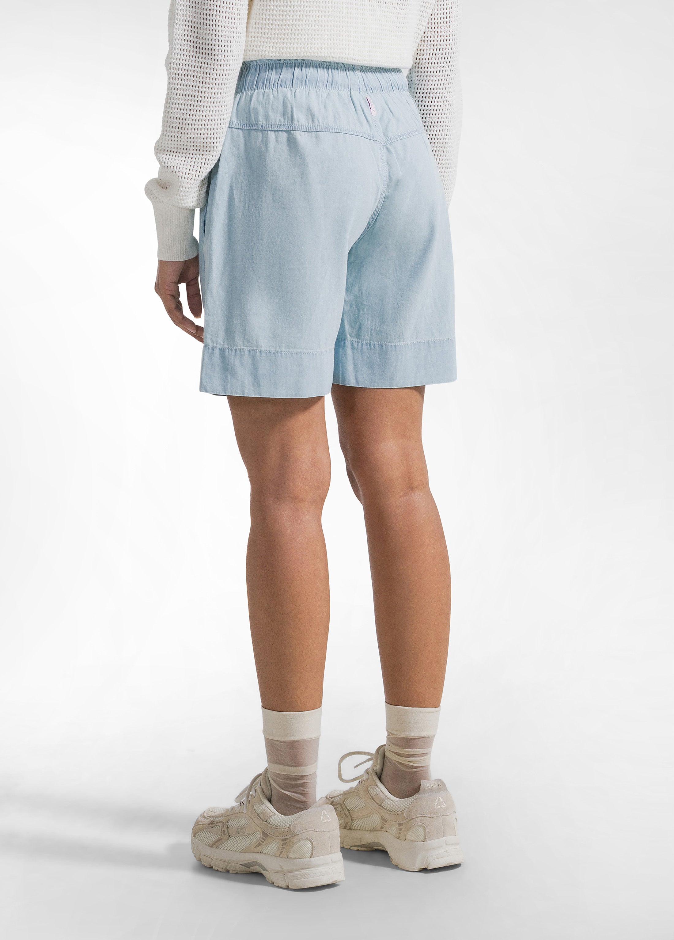 deha-shorts-denim-lyocell-blu-relaxed-vita-elasticizzata image 3