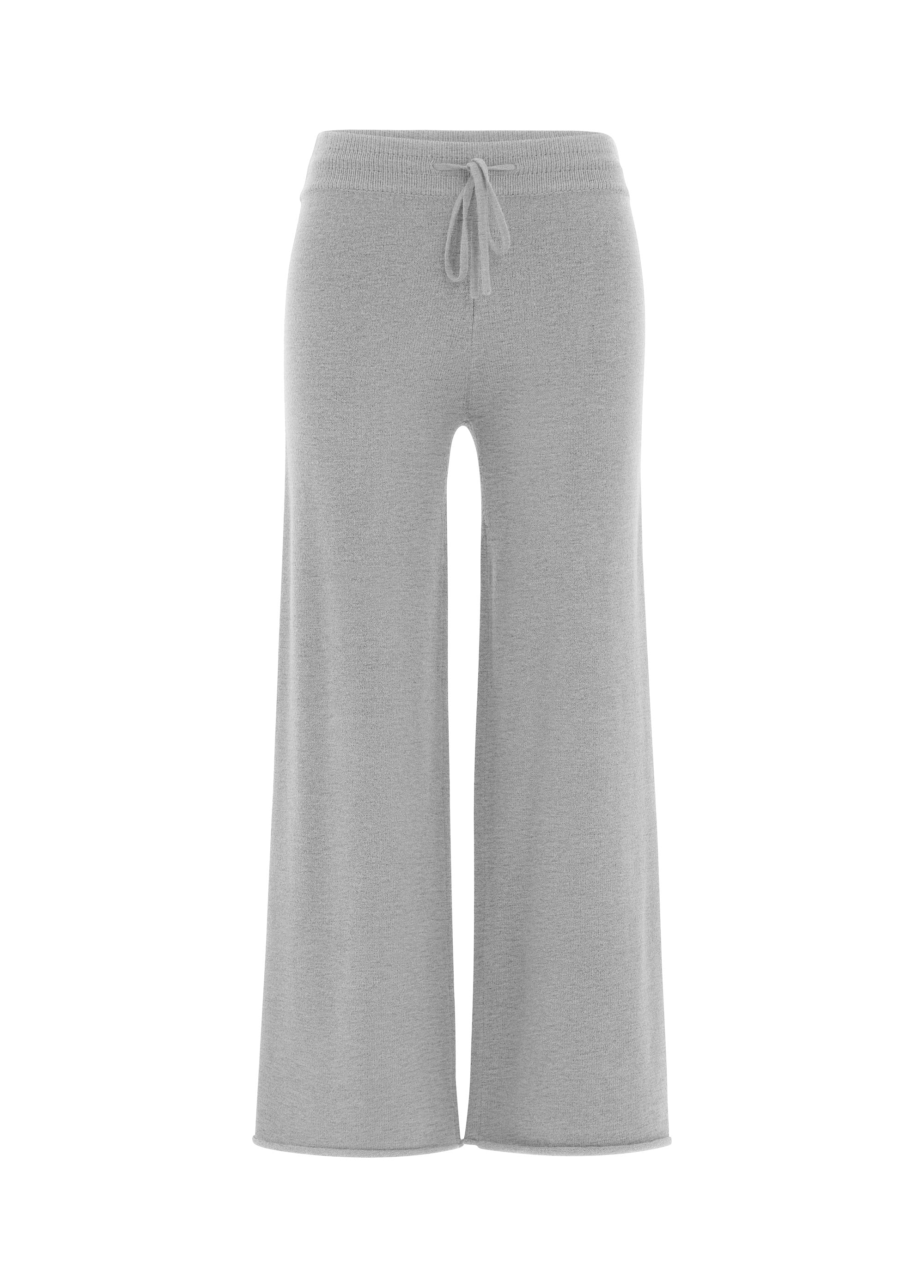 deha-pantalone-gamba-larga-in-maglia-grigio image 5
