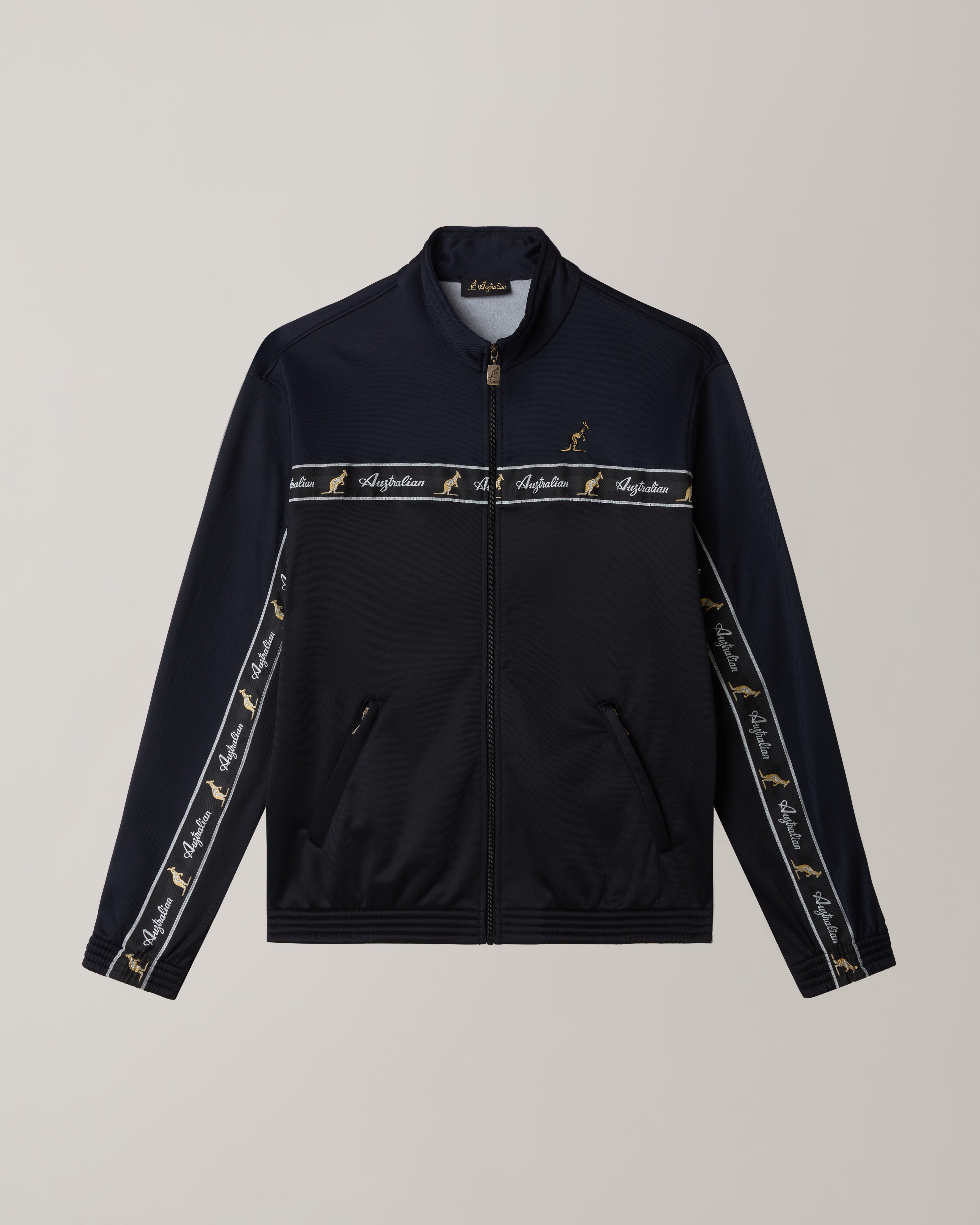 australian-duo-track-jacket-giacca-blu-navy-in-acetato-con-banda image 1