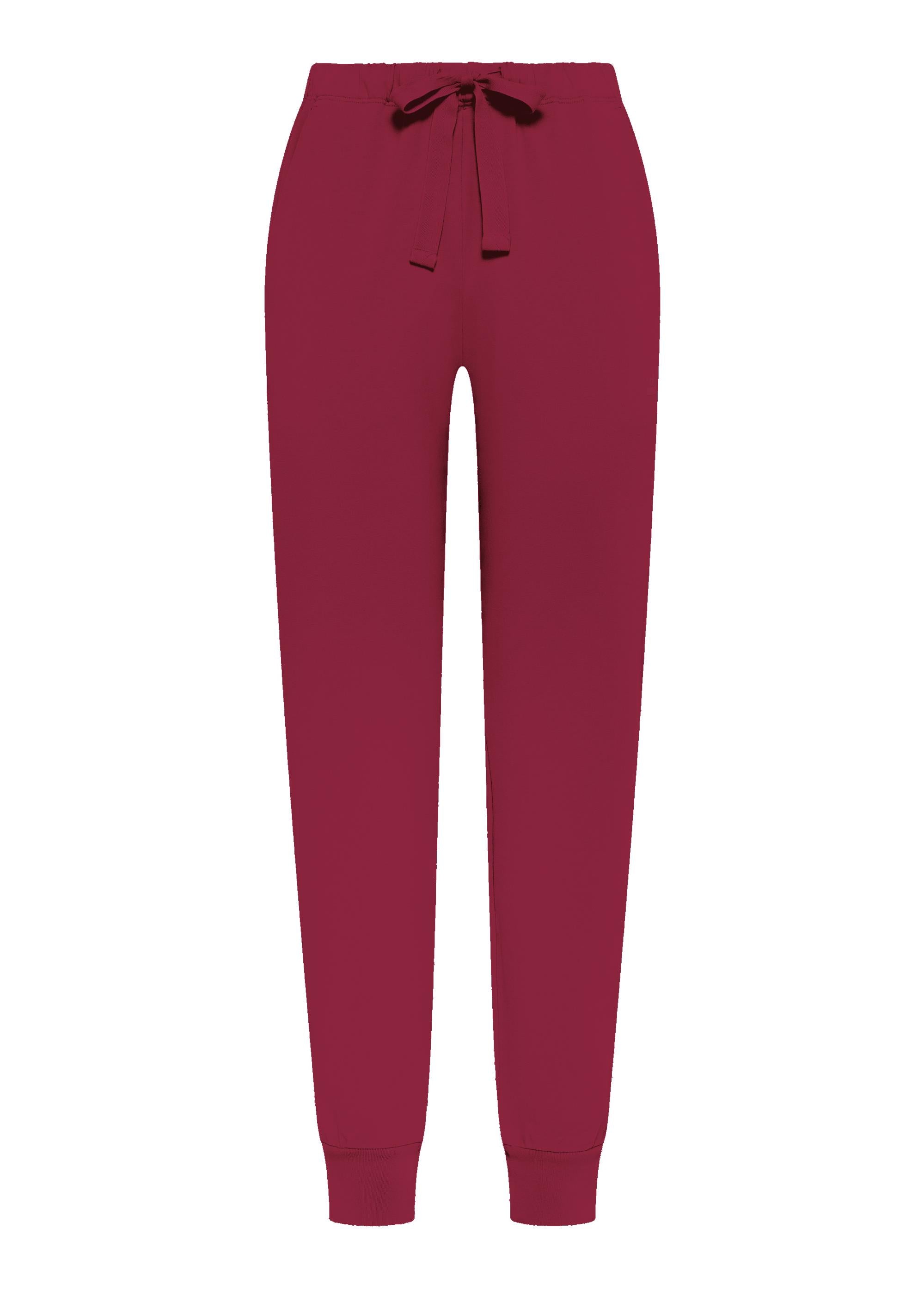 deha-jogger-in-fleece-stretch-rosso image 1