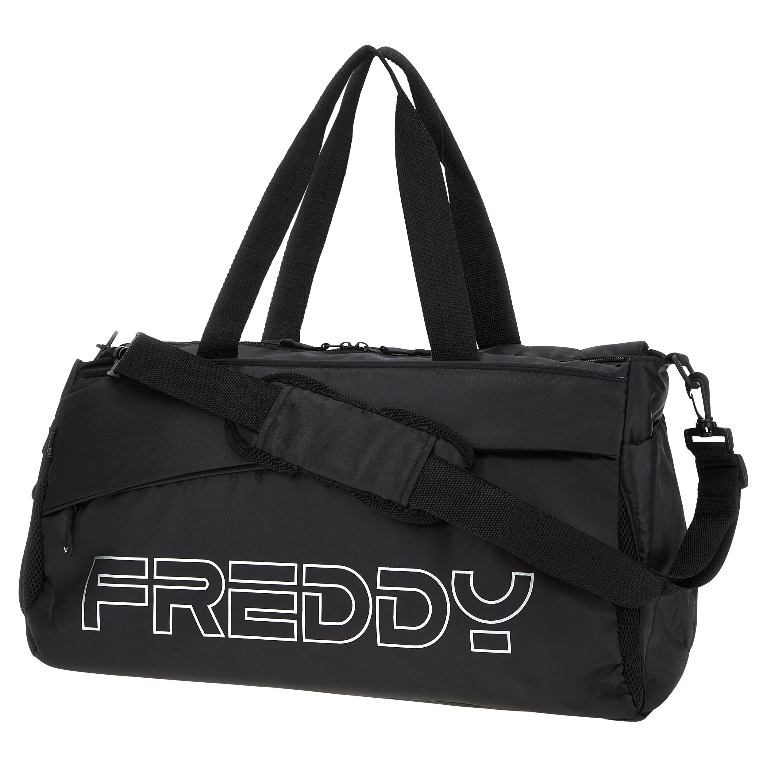 freddy-borsone-da-palestra-in-nylon-con-maxi-stampa-freddy-argento image 2