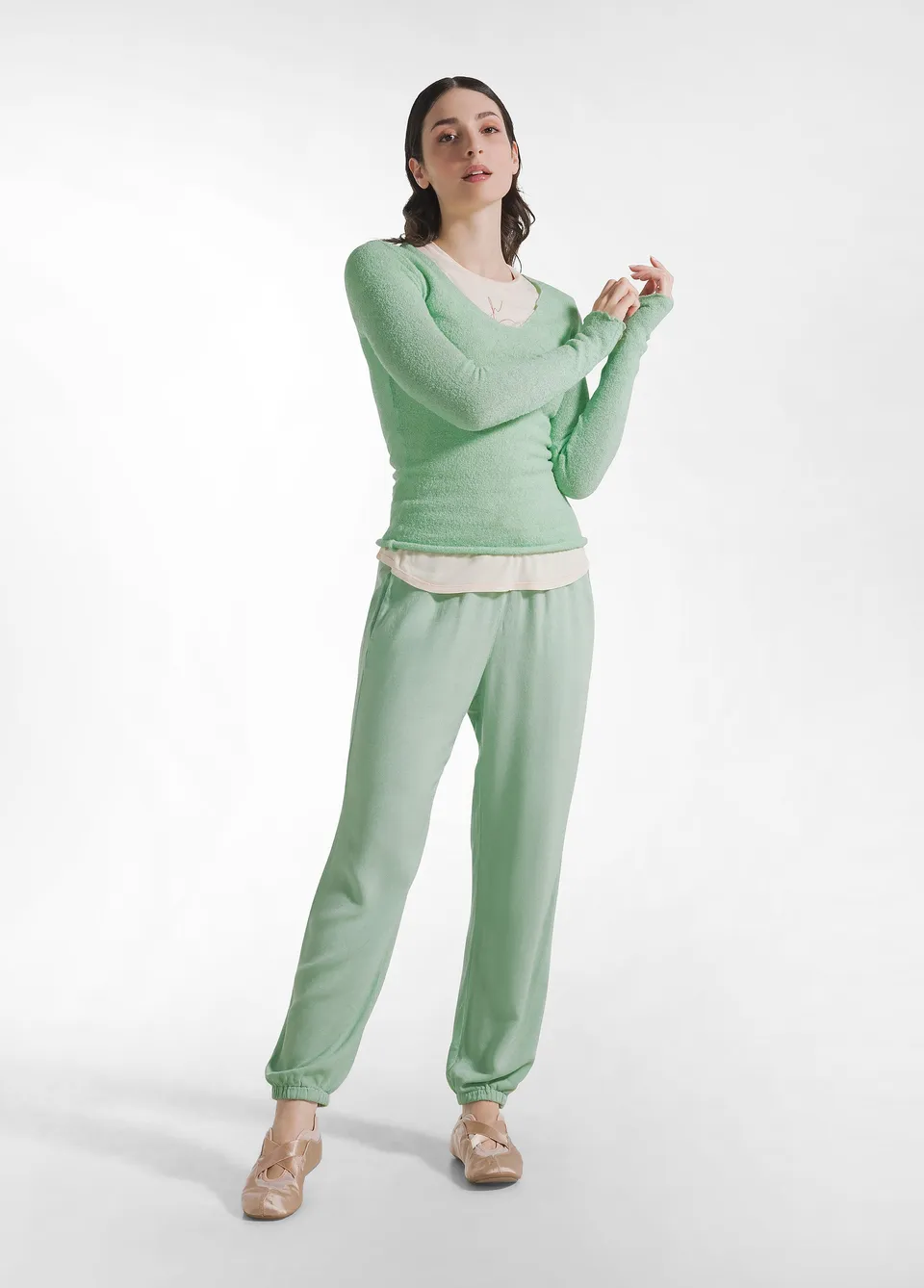 deha-pantalone-jogger-in-viscosa-cr-pe-verde image 1