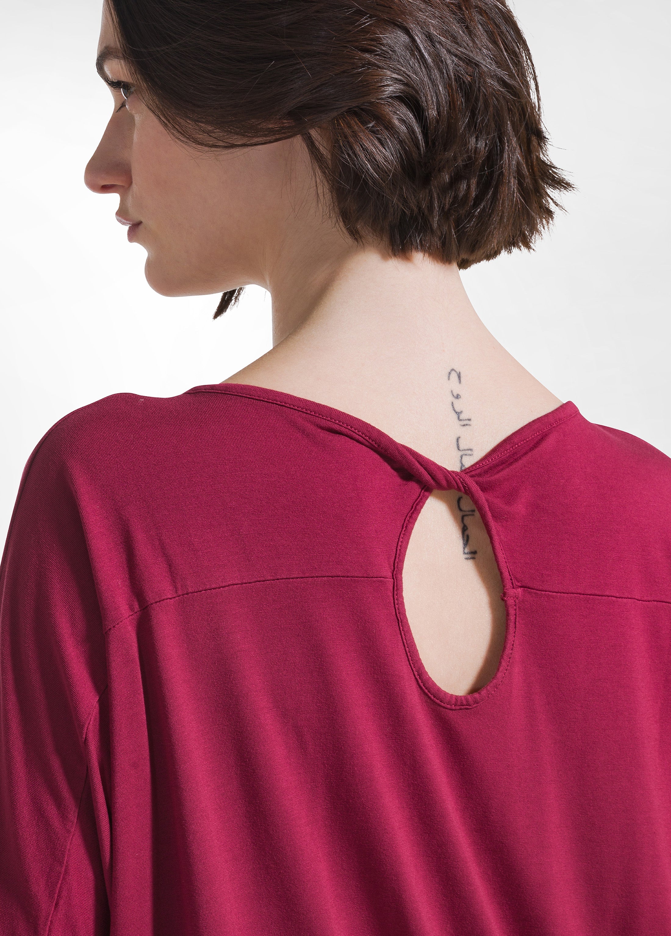 deha-t-shirt-fluida-in-viscosa-ecovero-rosso image 3