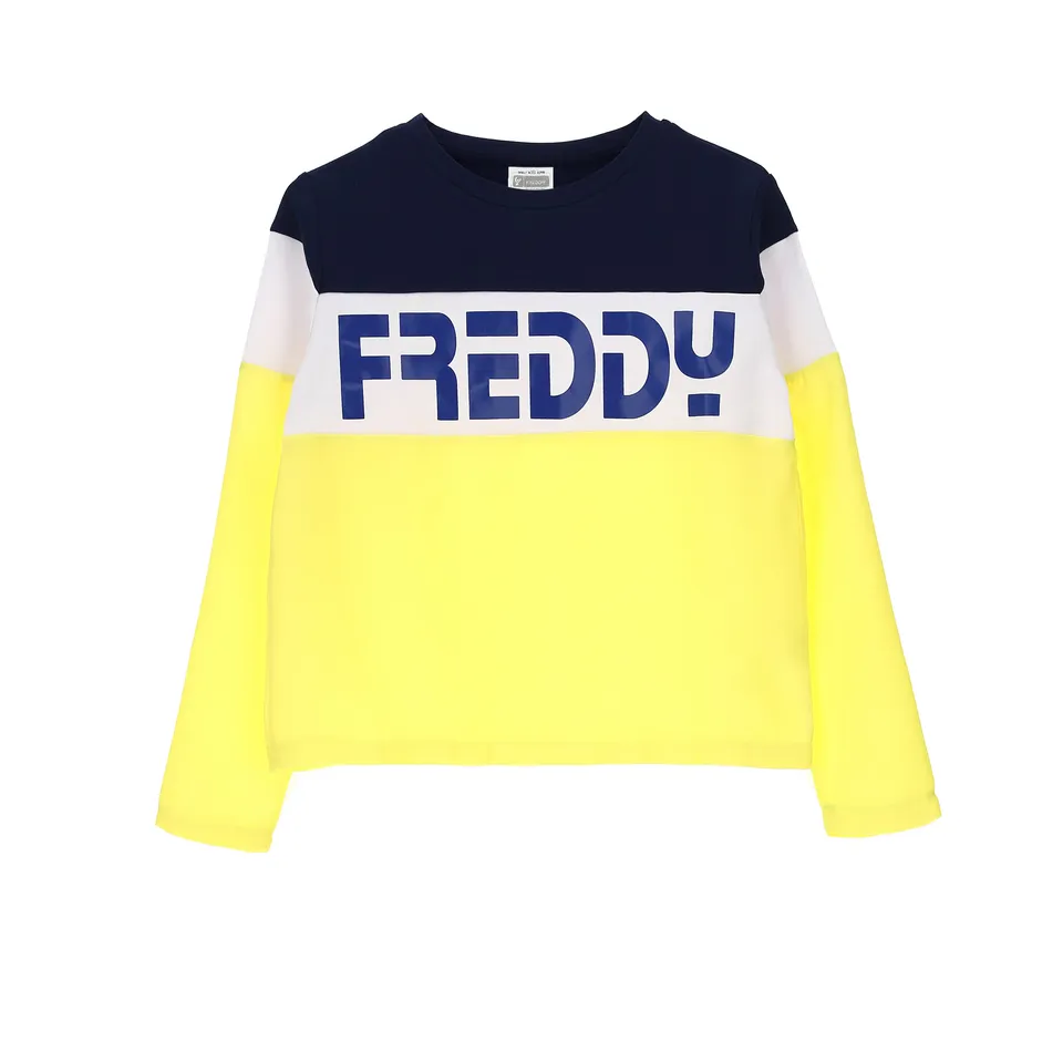 freddy-maglia-a-manica-lunga-a-blocchi-di-colore-ragazza-10-16-anni-cotone-con-s image 1
