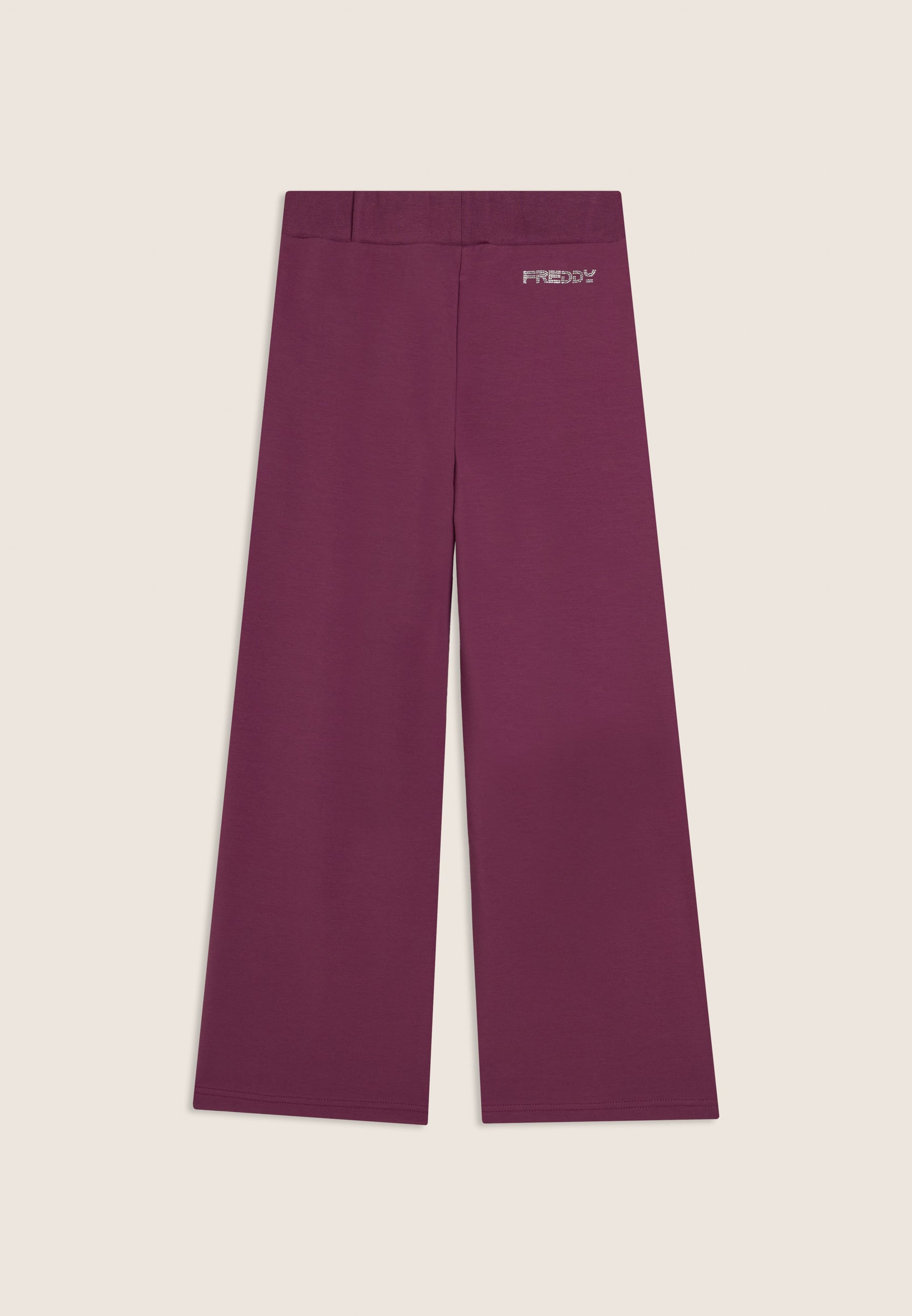 freddy-pantaloni-junior-a-gamba-ampia-con-spacco-centrale-cotone-elasticizzato image 5