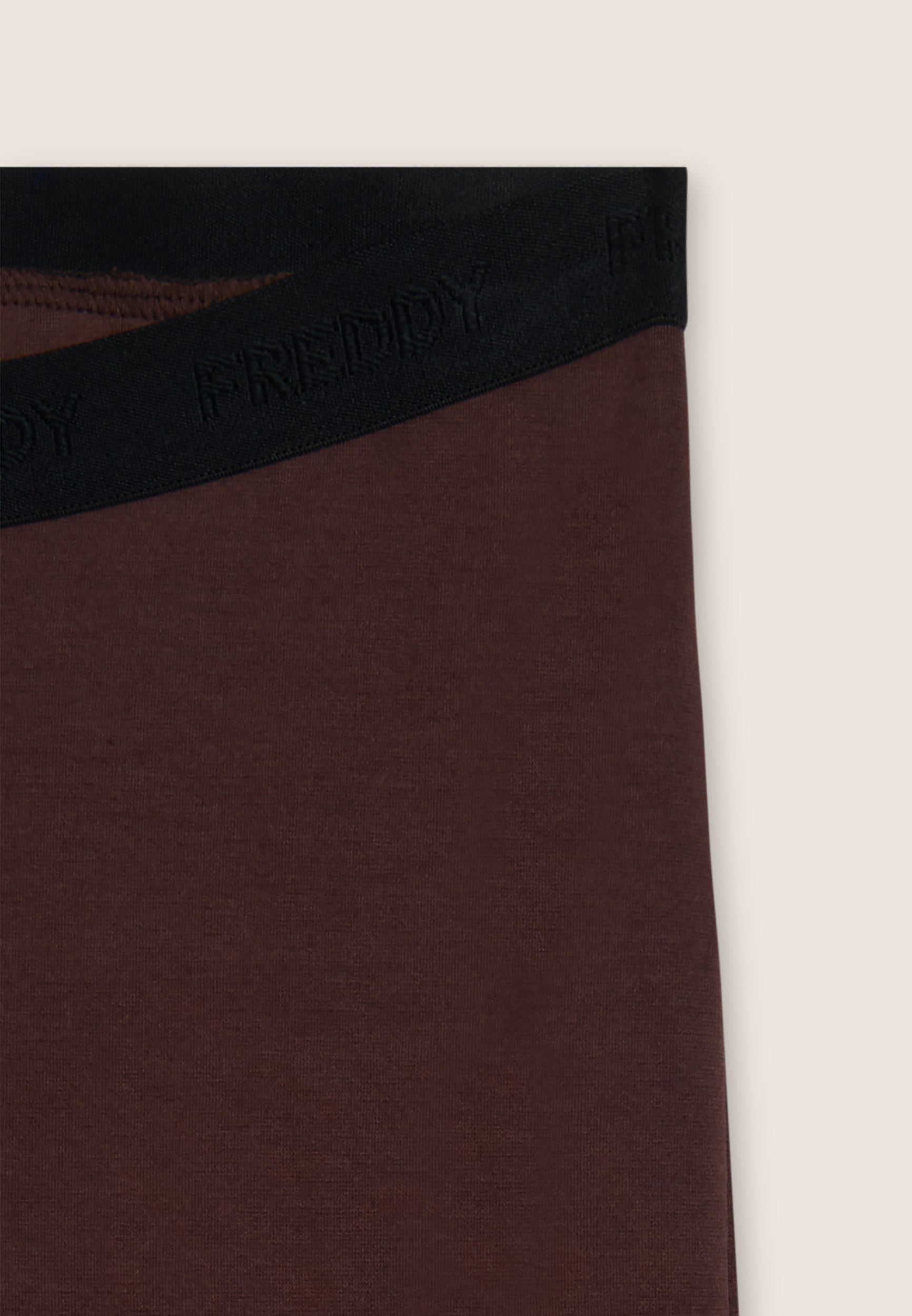 freddy-pantaloni-superflare-donna-vita-alta-in-felpa-garzata image 7