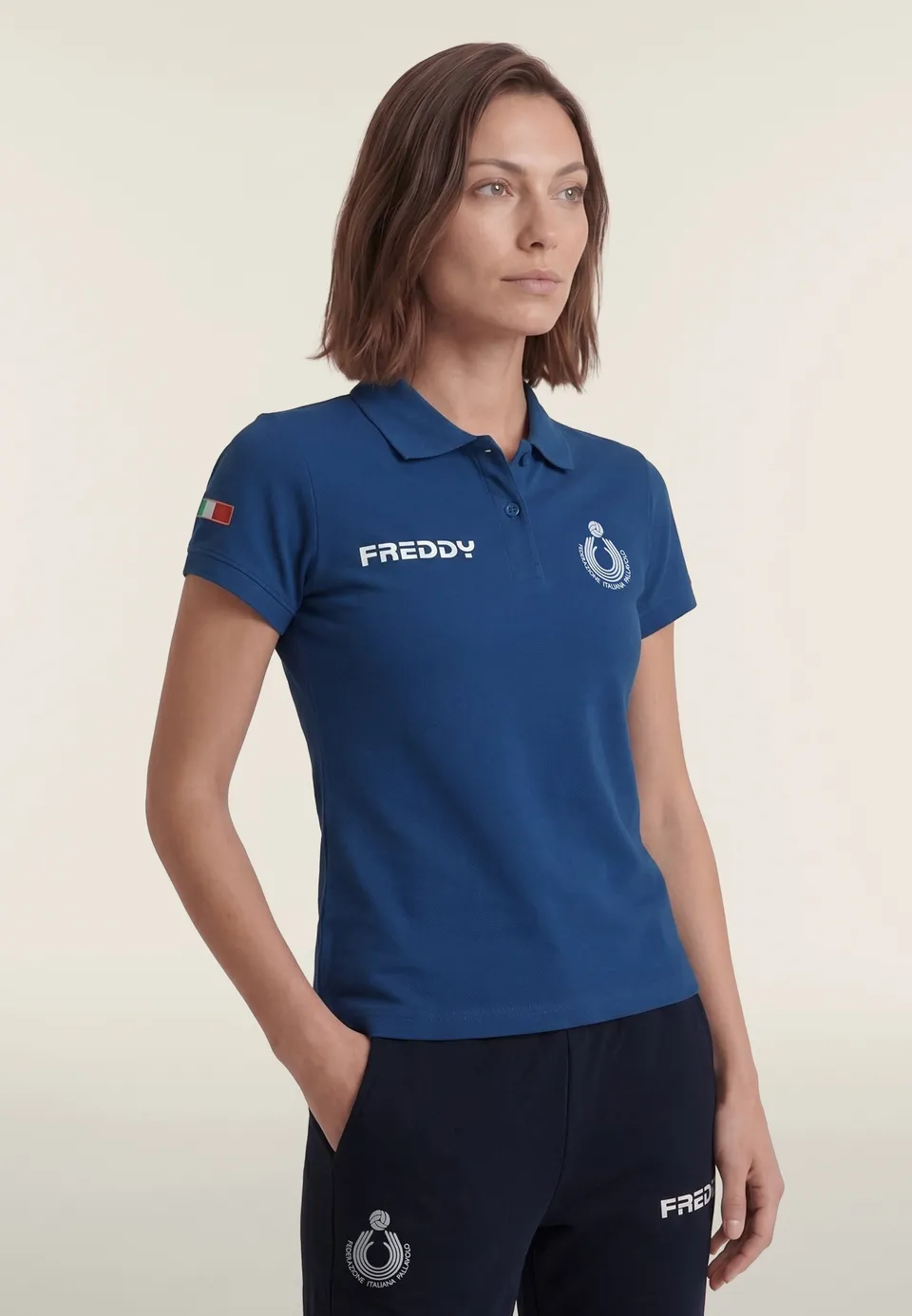 freddy-polo-donna-fipav-regular-fit-piquet-cotone-arbitre image 1