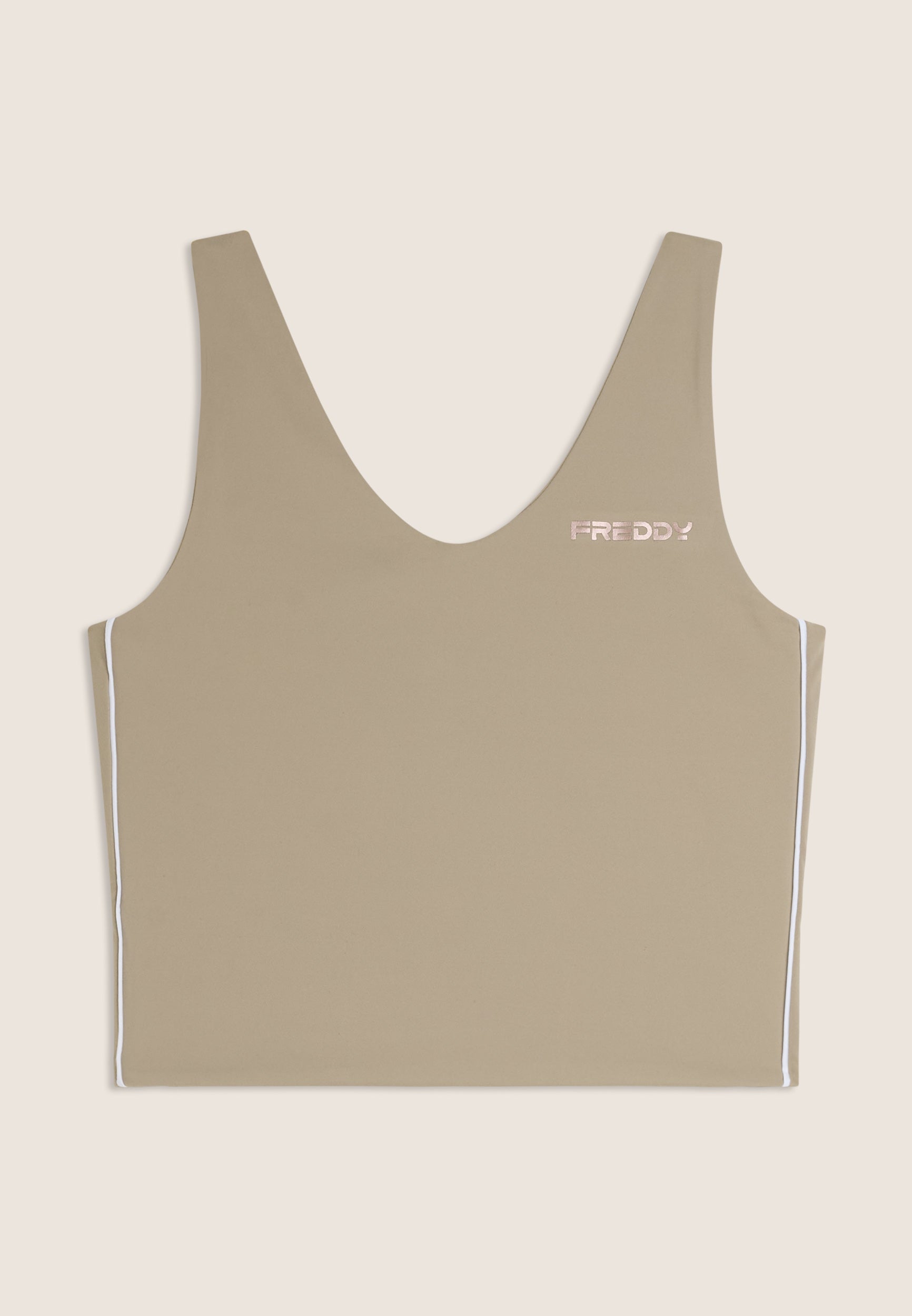 freddy-slim-fit-scollo-a-v-quick-dry-canotta-cropped-sportiva-donna image 8