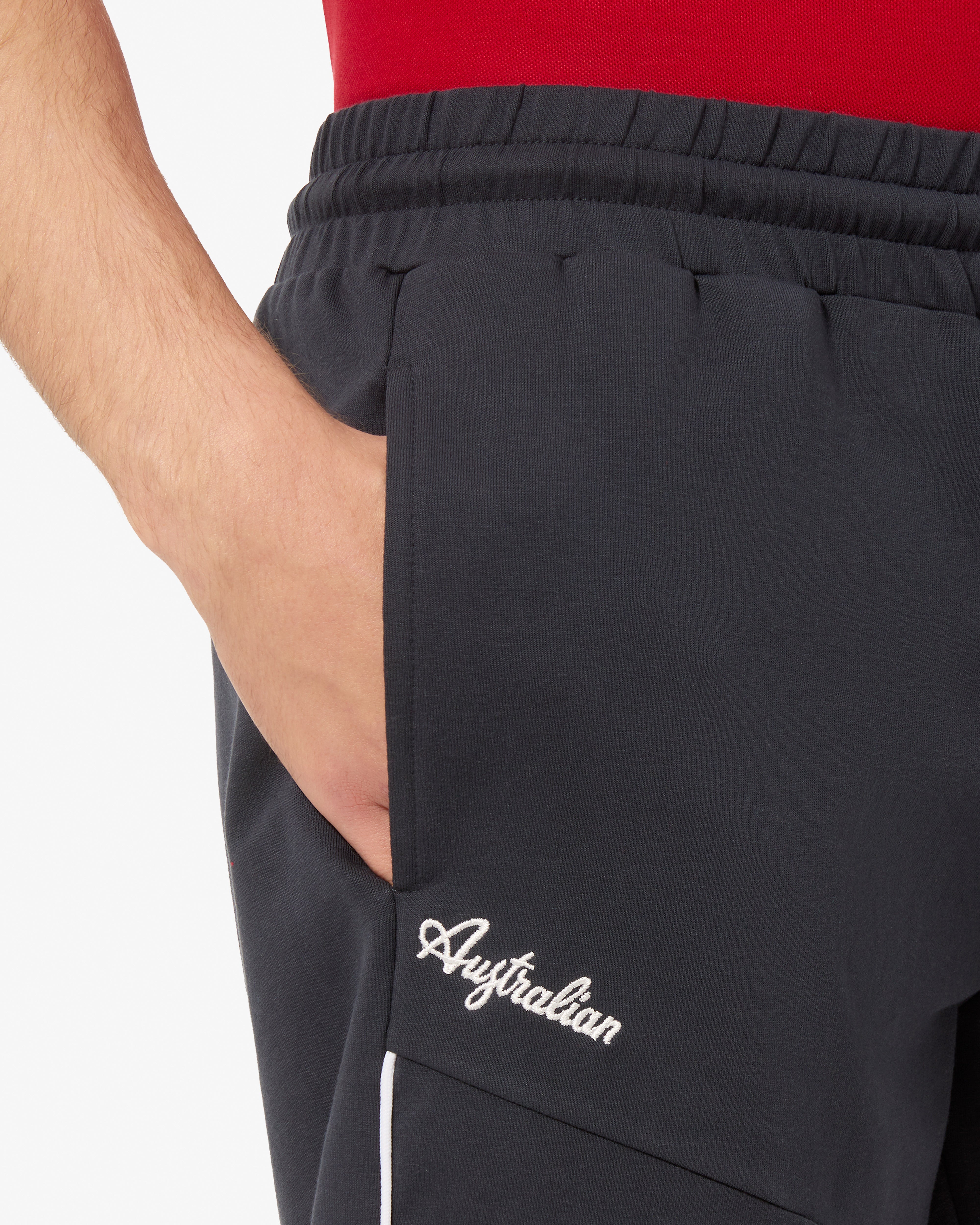 australian-collage-short-short-uomo-in-felpa-blu-navy image 4