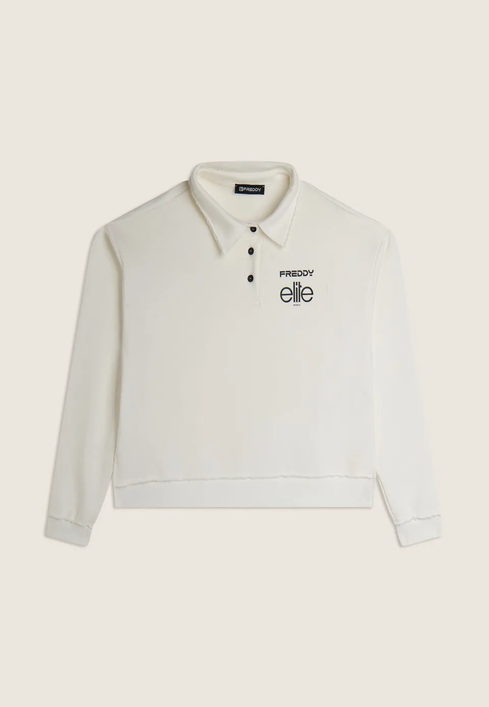 freddy-x-elite-felpa-cropped-donna-con-scollo-polo-100-cotone image 1