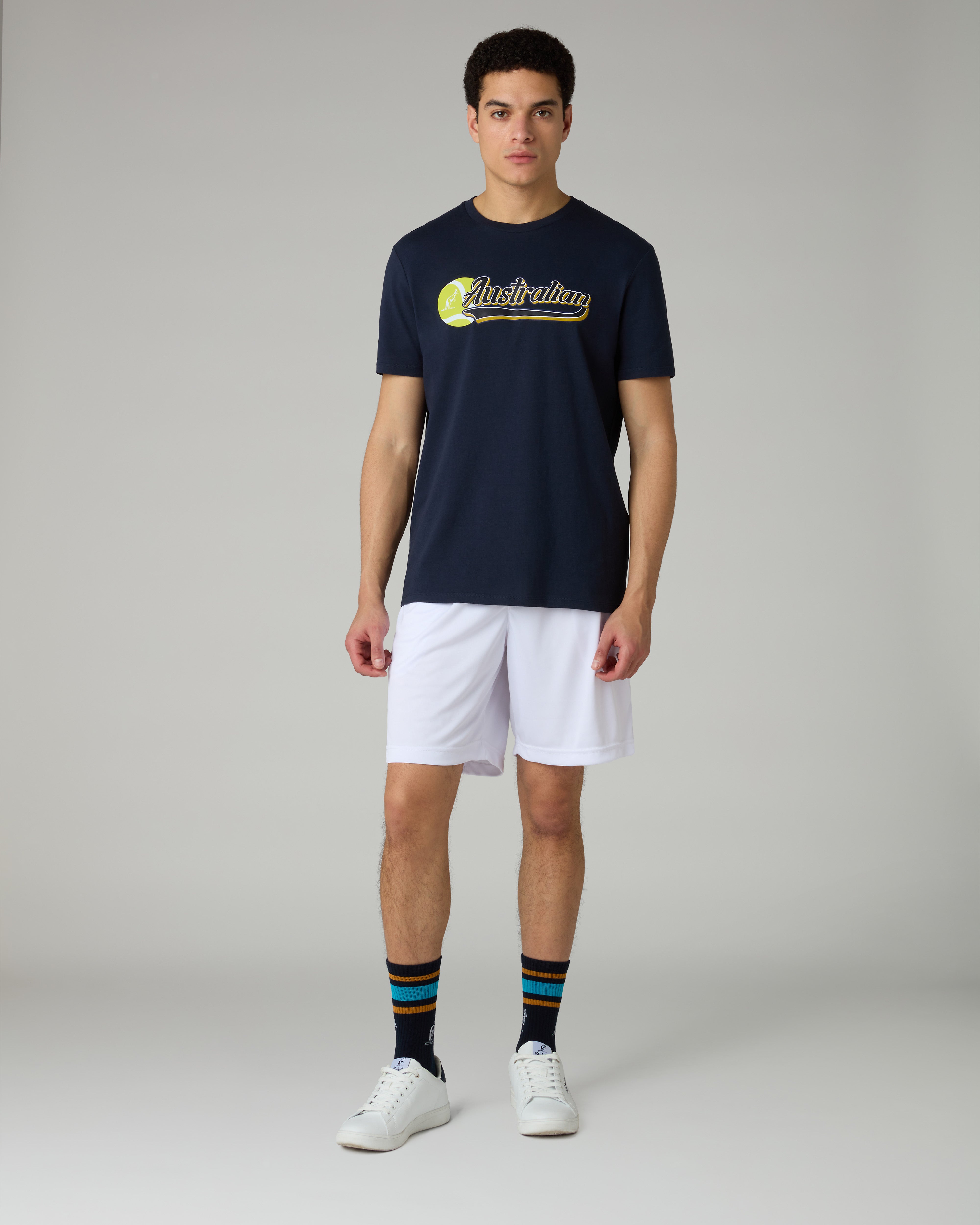 australian-t-shirt-in-cotone-blu-navy image 2