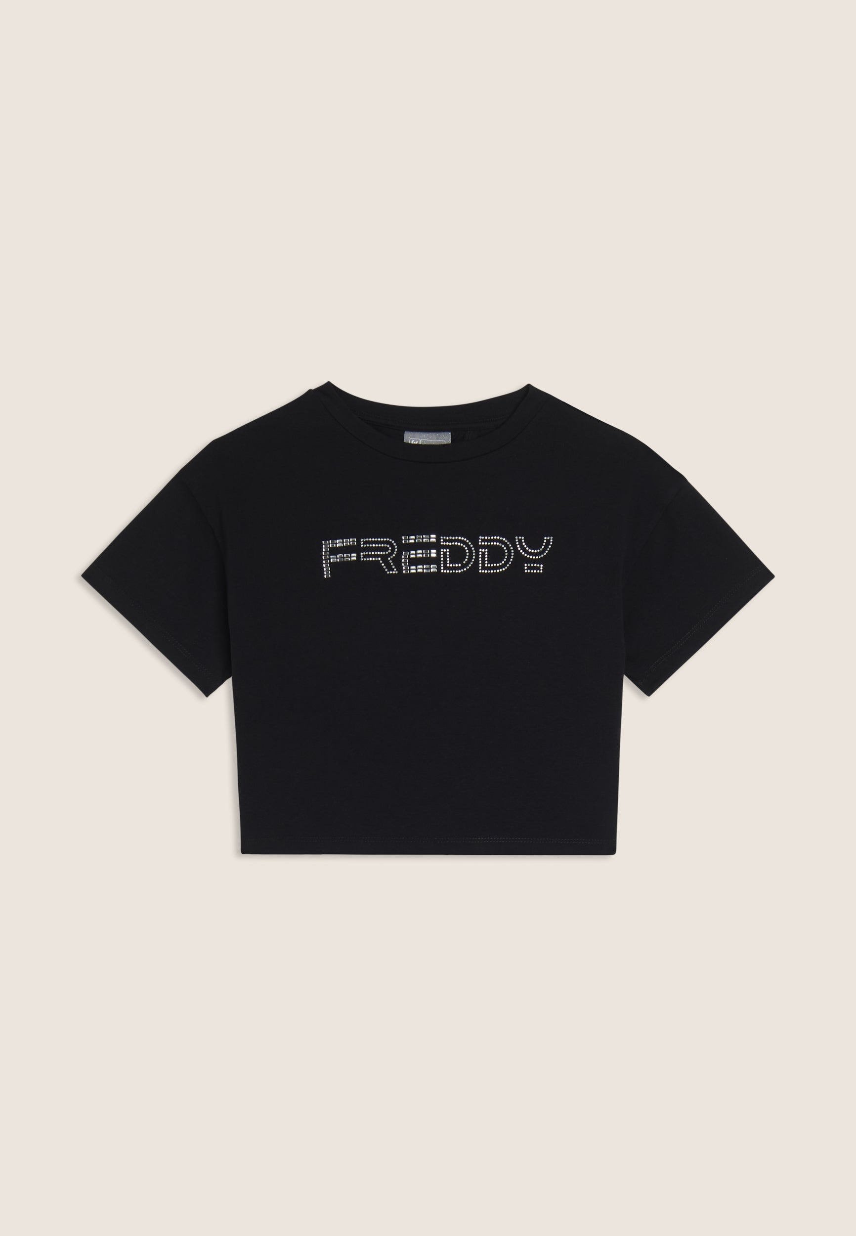 freddy-t-shirt-cropped-junior-con-apertura-retro-e-strass image 8