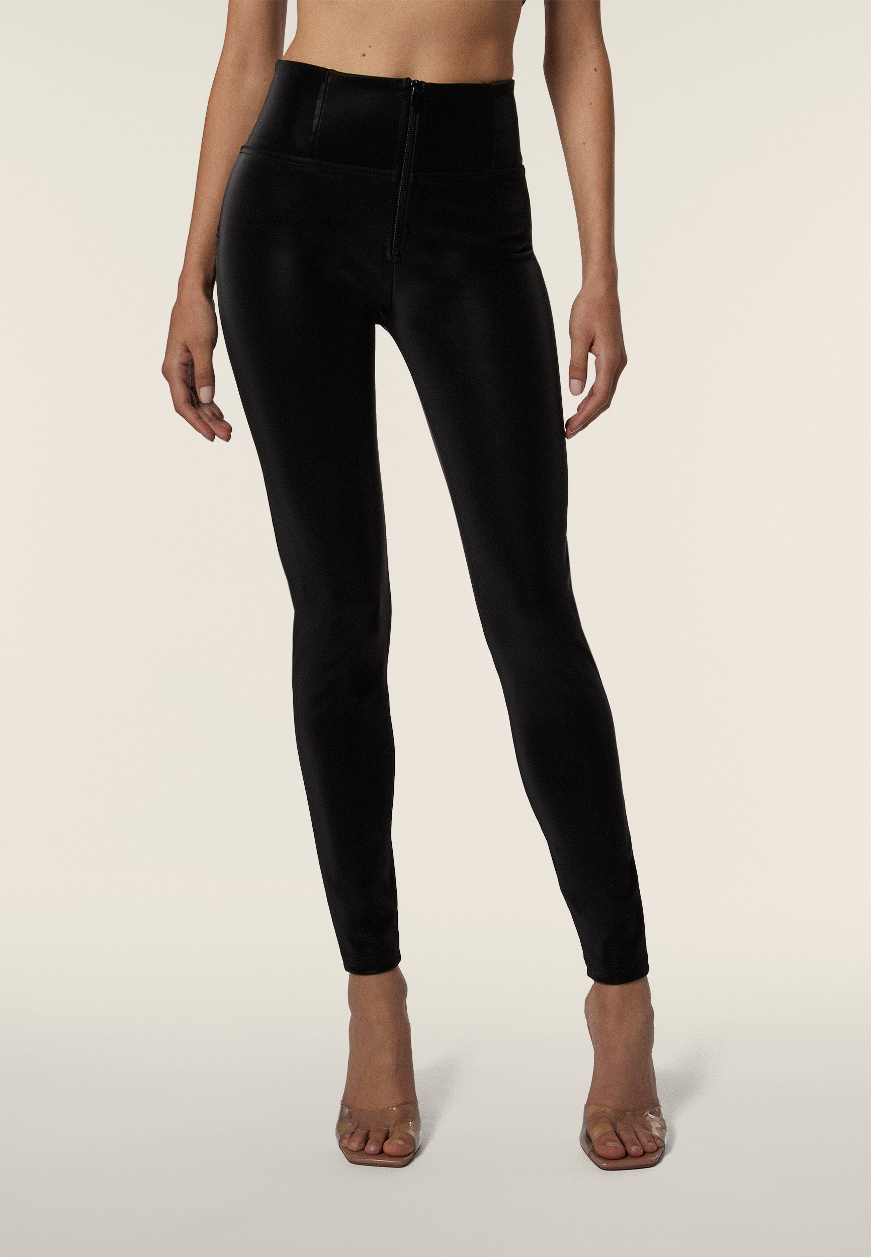 freddy-wr-up-pantaloni-push-up-effetto-pelle-lucida-vita-alta image 1