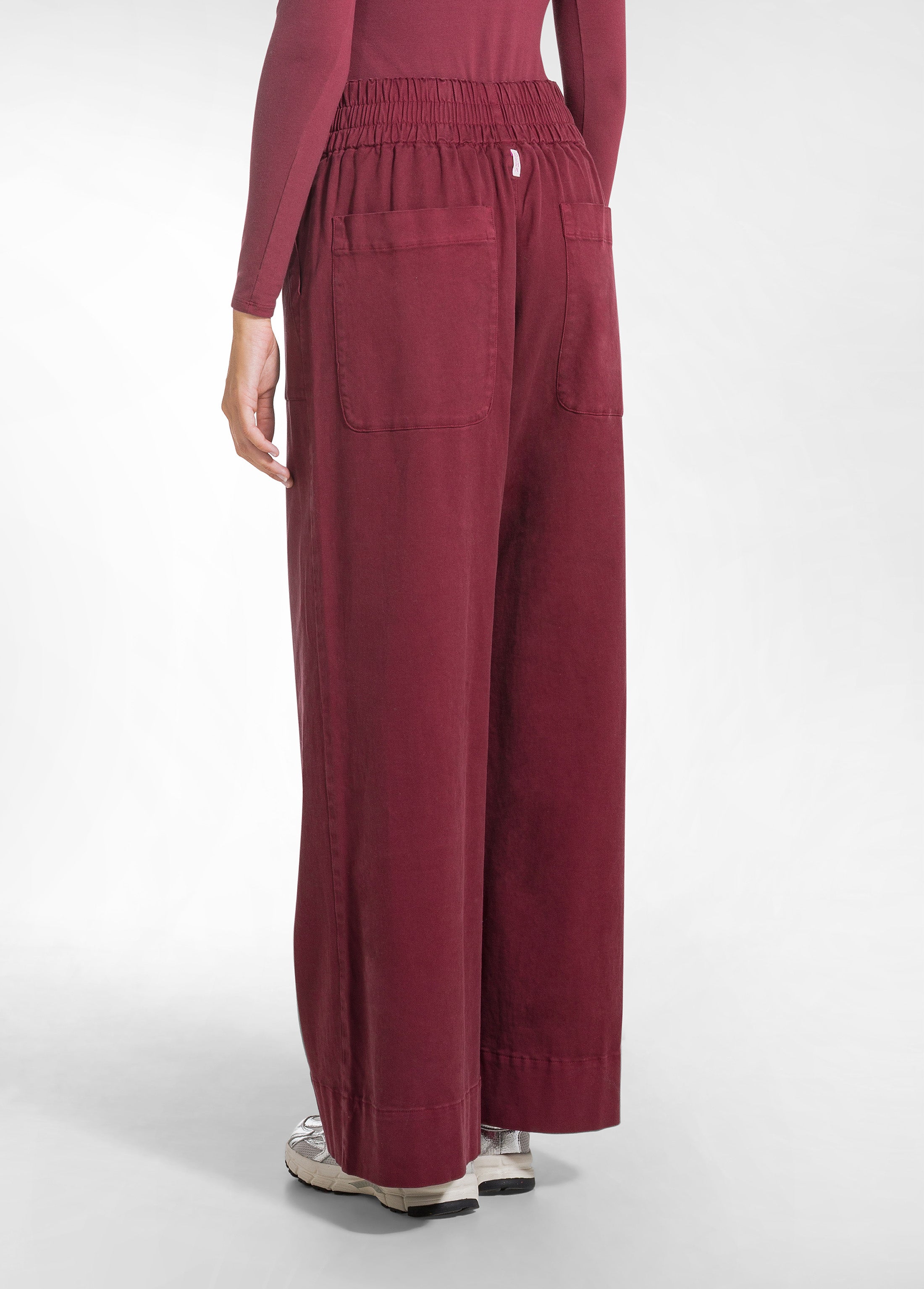 deha-d52348-pantalone-work-in-twill-lyocell-rosso image 3