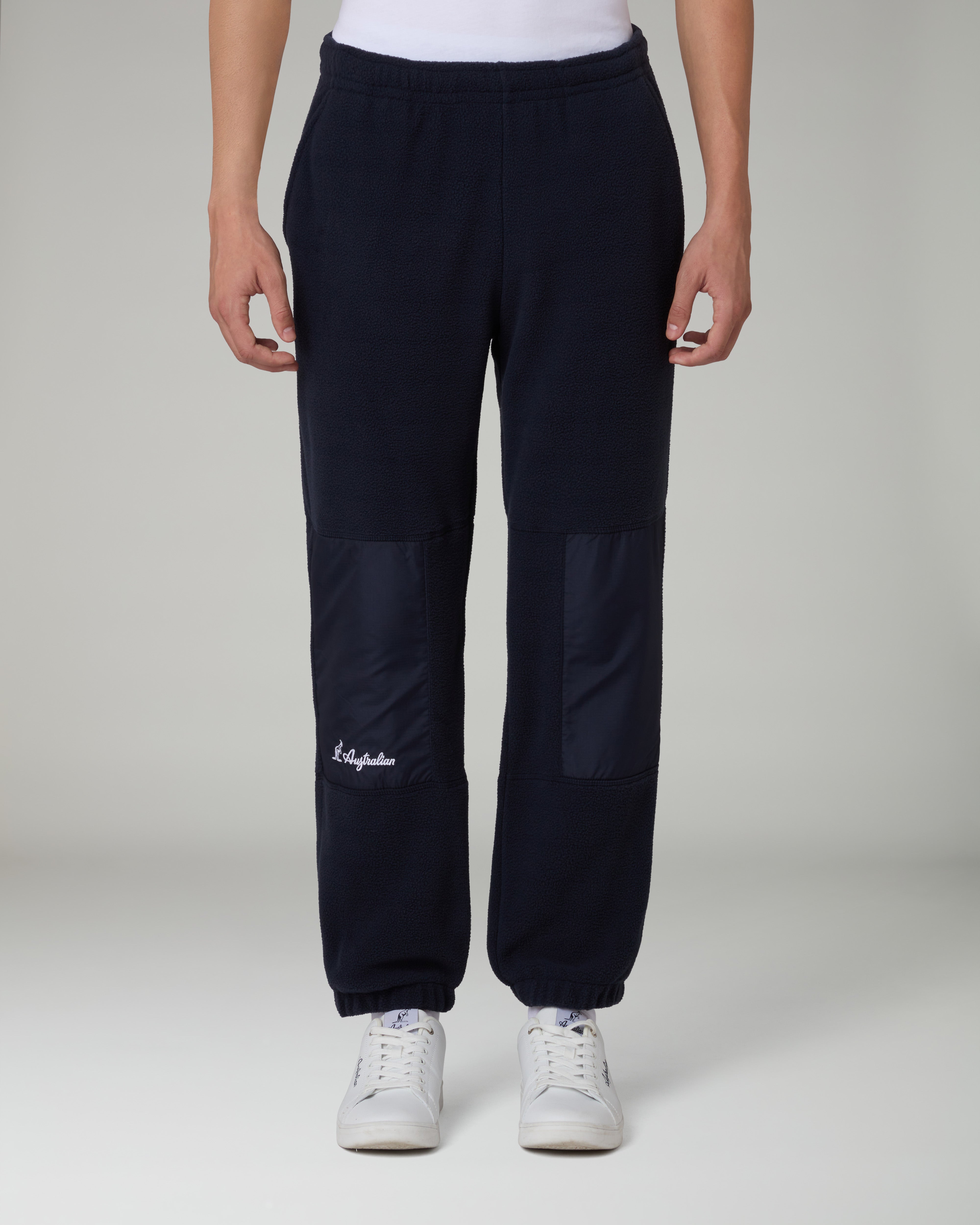 australian-color-block-track-pant-pantalone-tuta-in-pile-eclipse-blue-made-in-it image 1