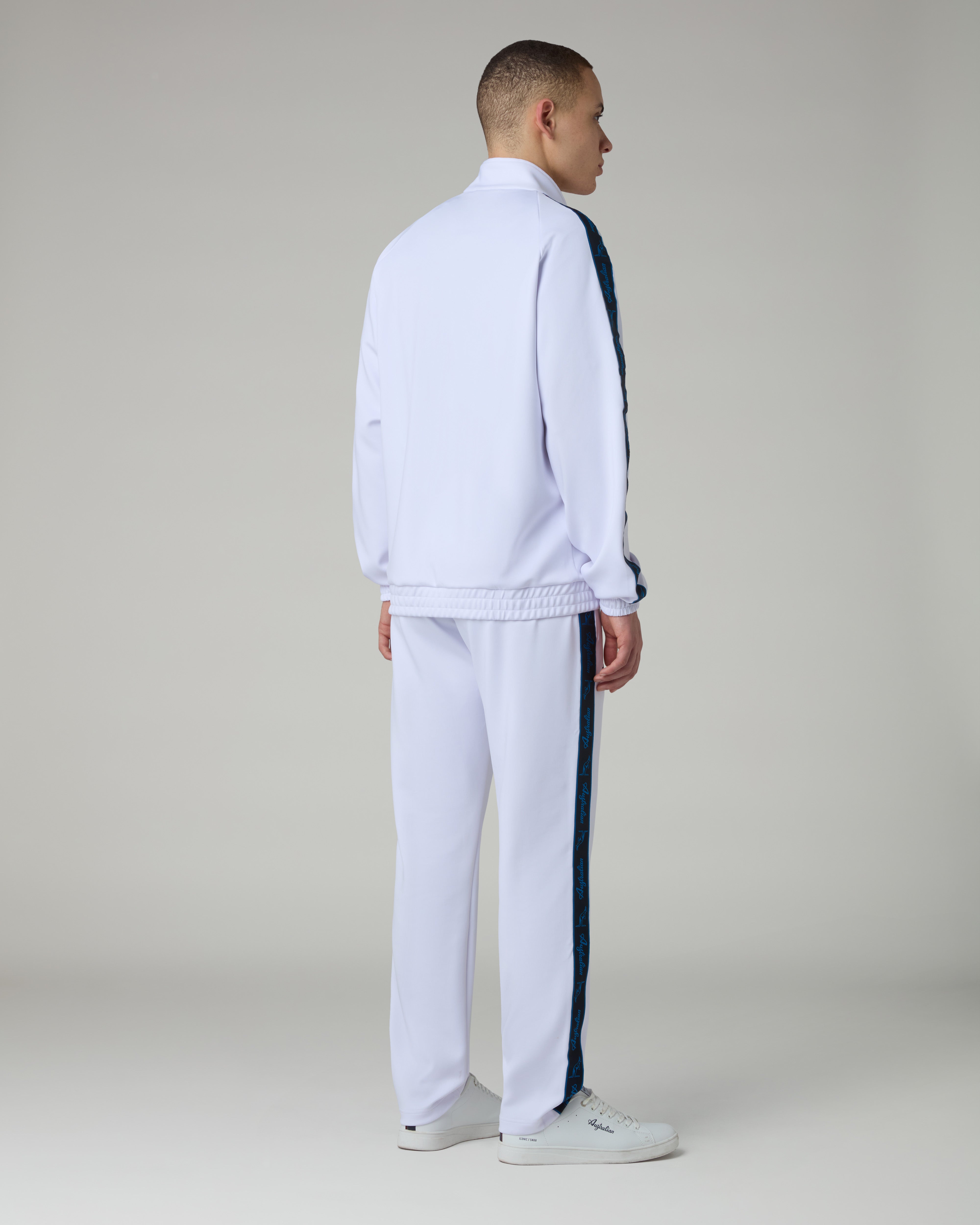 australian-blue-tape-tracksuit-tuta-shot-full-zip-bianco image 2