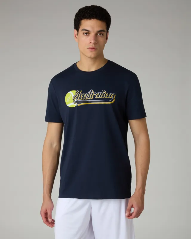 australian-t-shirt-in-cotone-blu-navy image 1