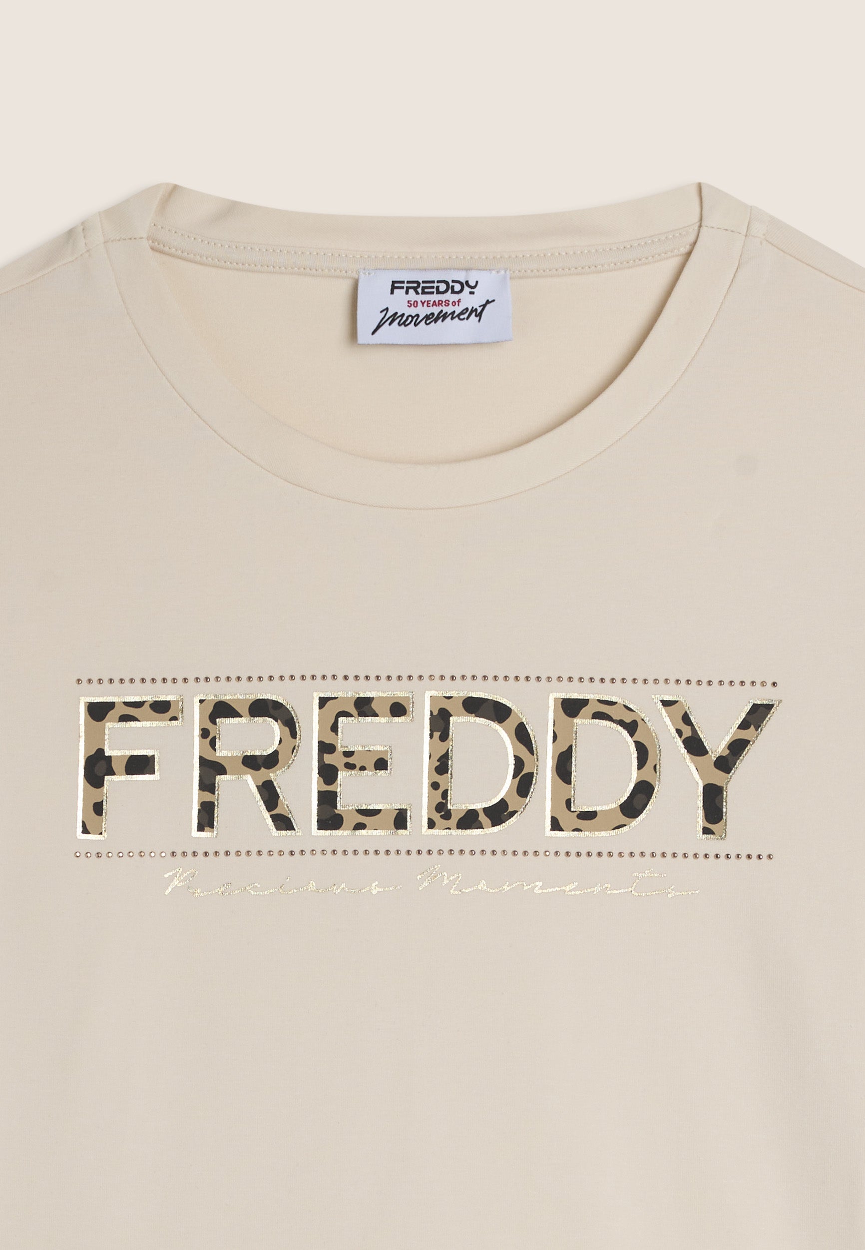 freddy-felpa-donna-logo-animalier-drappeggio-spalle-cotone-stretch image 8