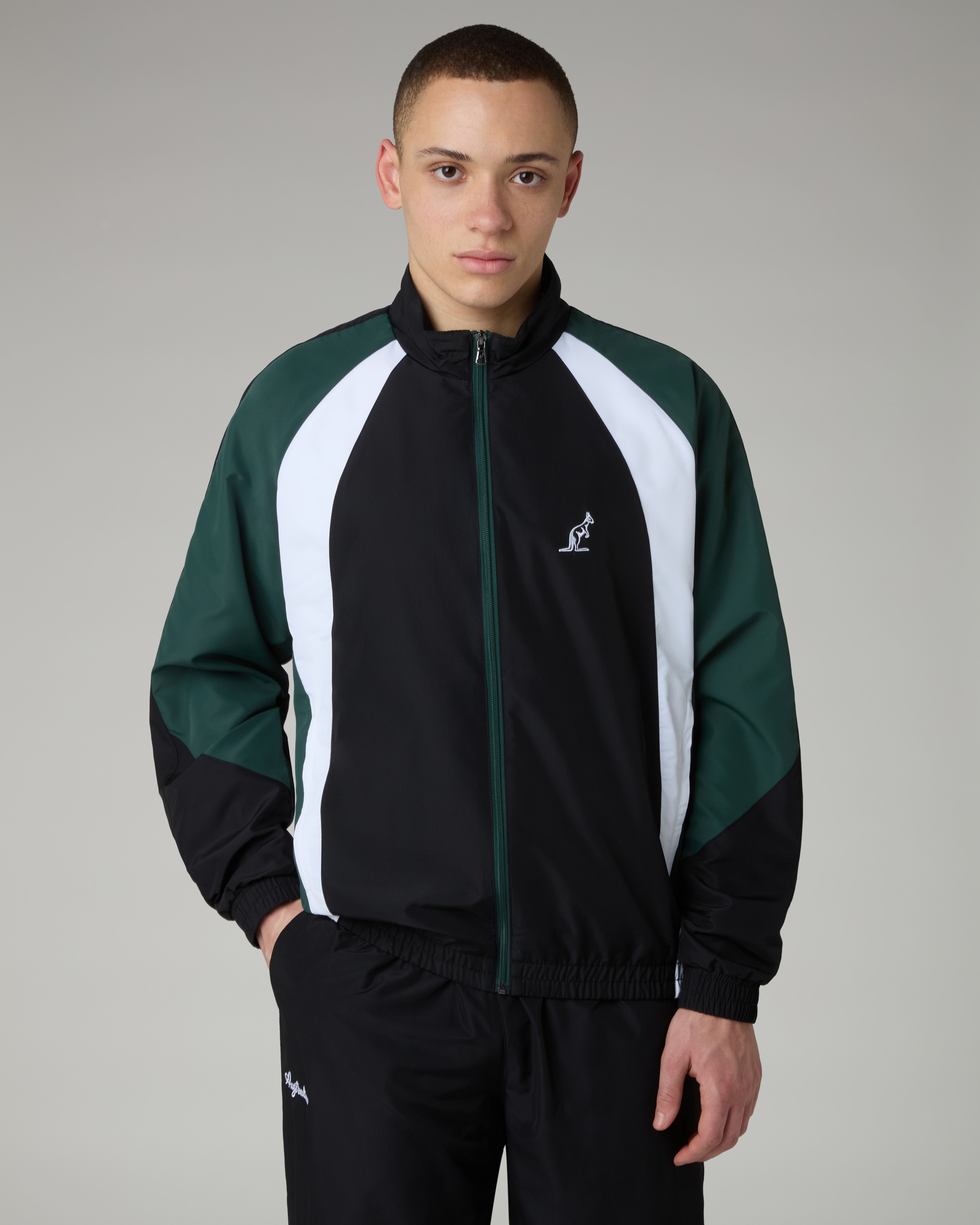 australian-posh-prime-tuta-uomo-nero-giacca-full-zip-pantalone-smash image 3
