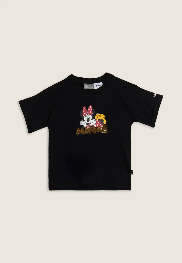 freddy-minnie-scritta-paillettes-t-shirt-bambina-jersey-regular-girocollo image 1