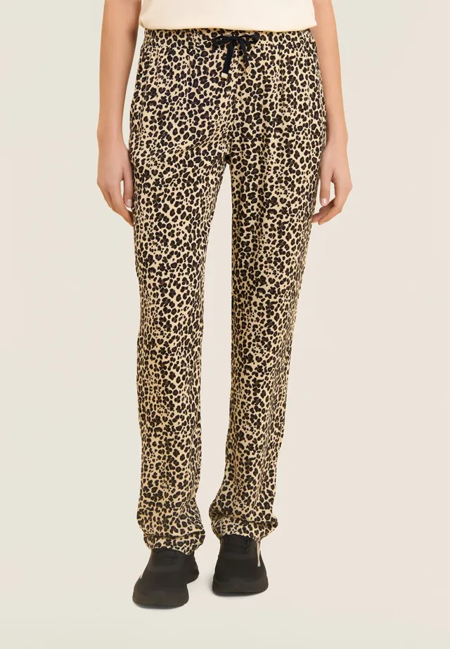 freddy-pantaloni-straight-leg-in-viscosa-stampa-animalier image 1