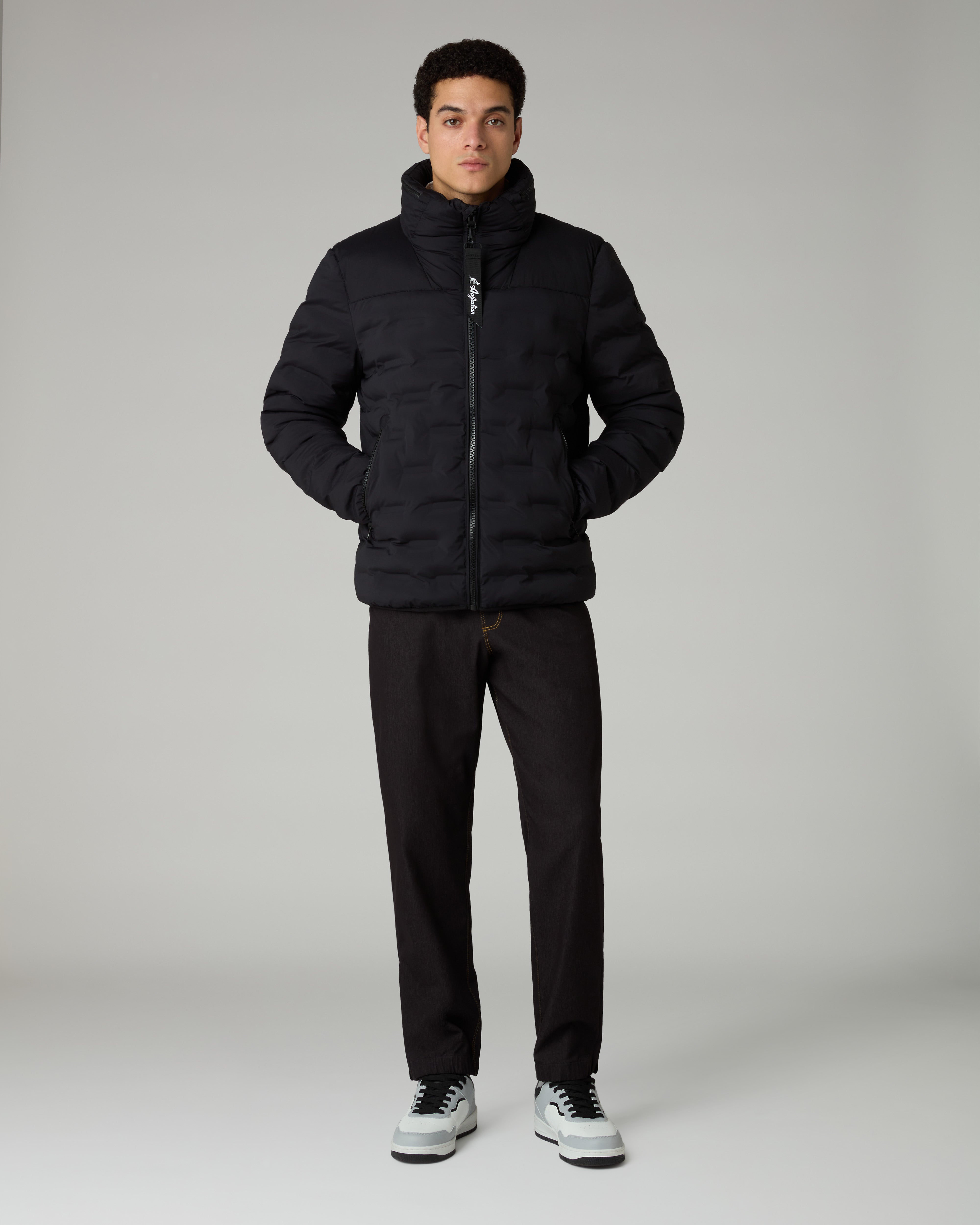 australian-3-d-jacket-giubbotto-trapuntato-nero image 2