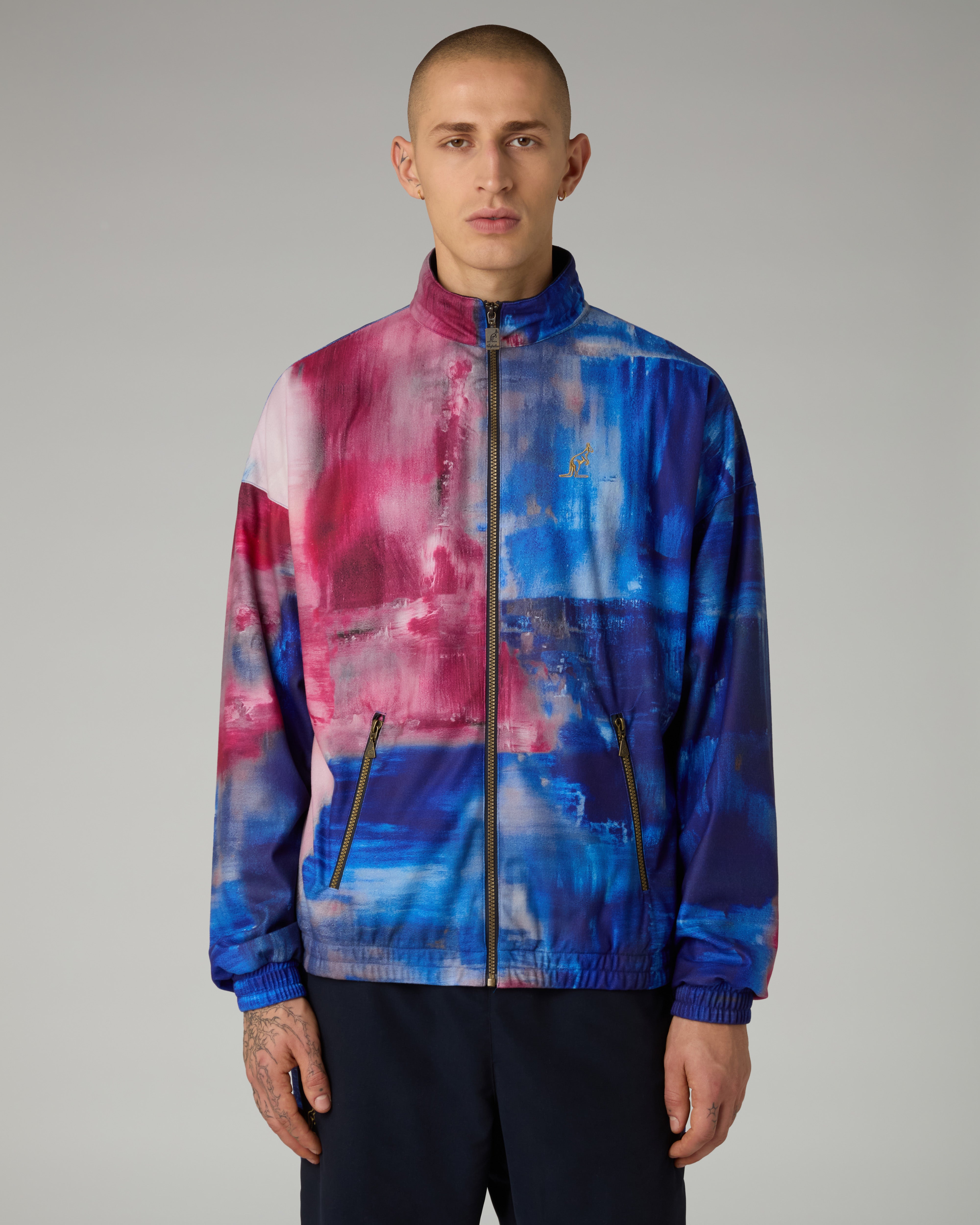 australian-klee-all-print-track-jacket-blu-navy-made-in-italy image 1