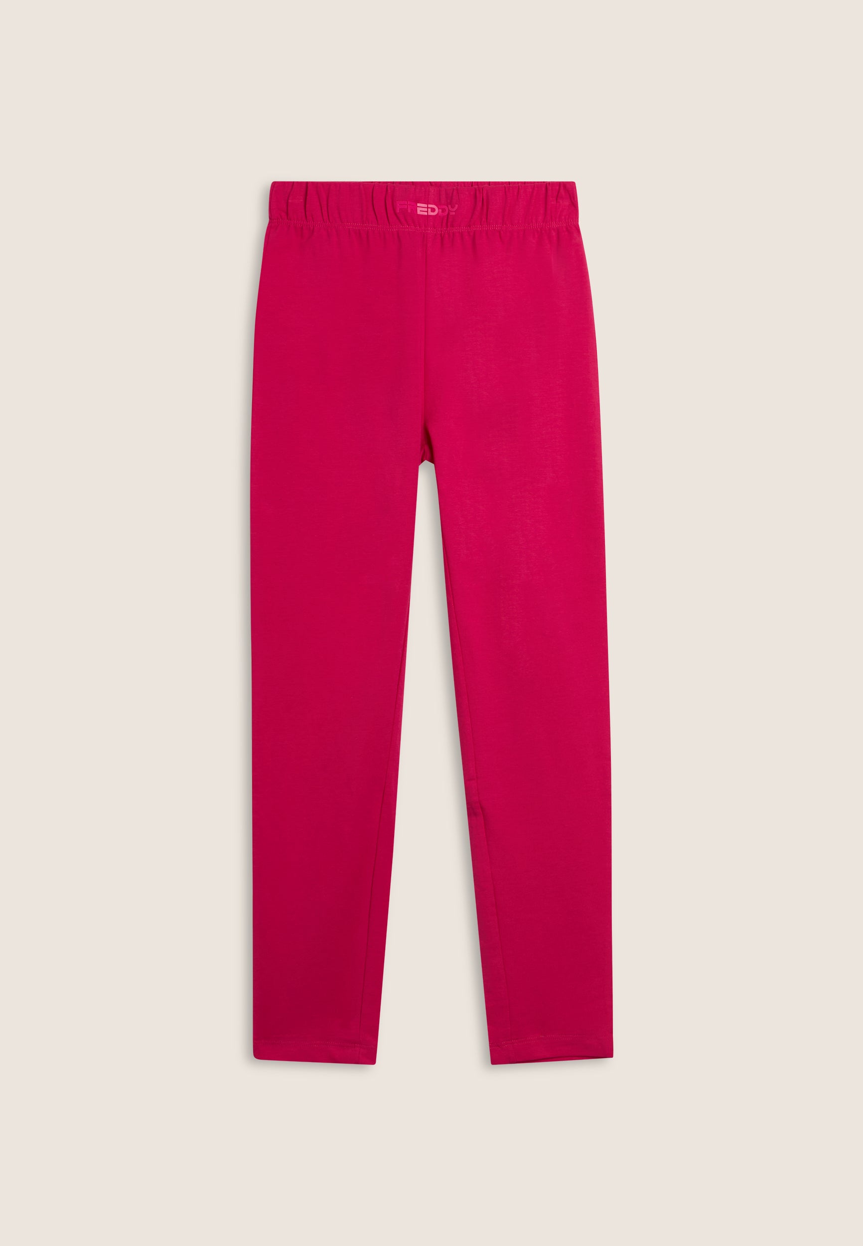 freddy-leggings-bambina-in-cotone-elasticizzato-con-logo-tono-su-tono image 7