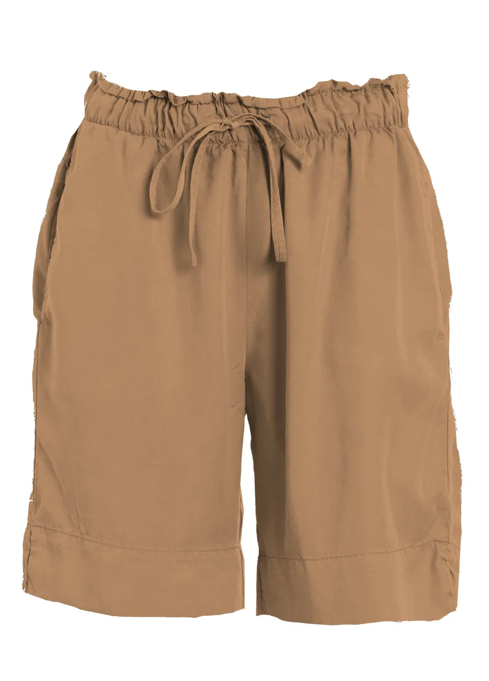 deha-shorts-in-twill-tencel-lyocell-marrone-a00687 image 1