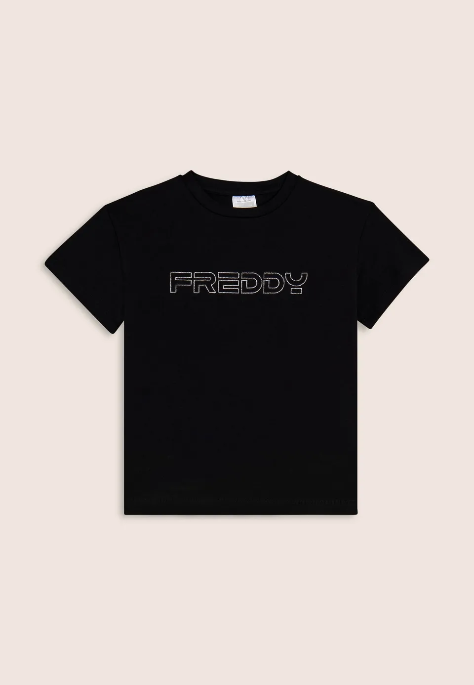 freddy-t-shirt-bambina-regular-con-logo-freddy-in-strass image 1